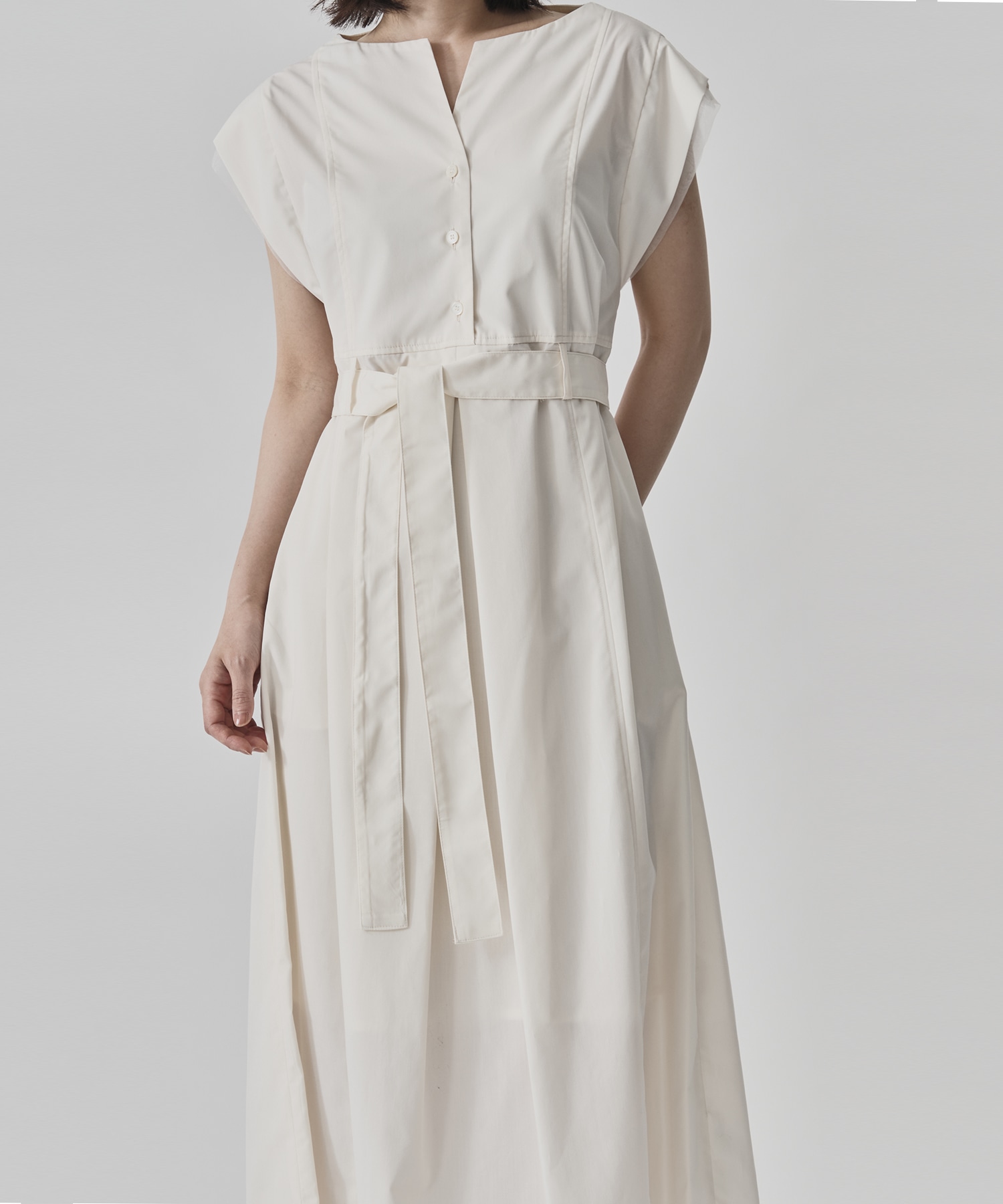 Chambray Belted Dress CITY TOKYO