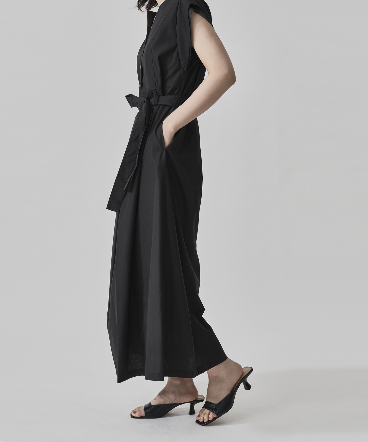 Chambray Belted Dress CITY TOKYO