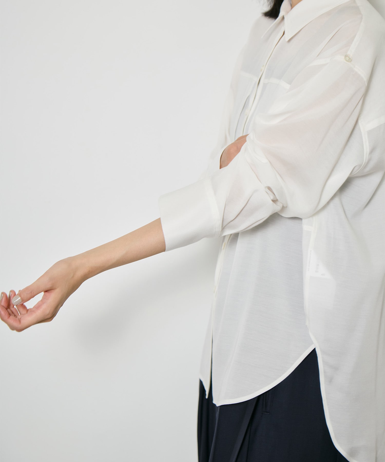 Silk Sheer Over Shirt CITY TOKYO