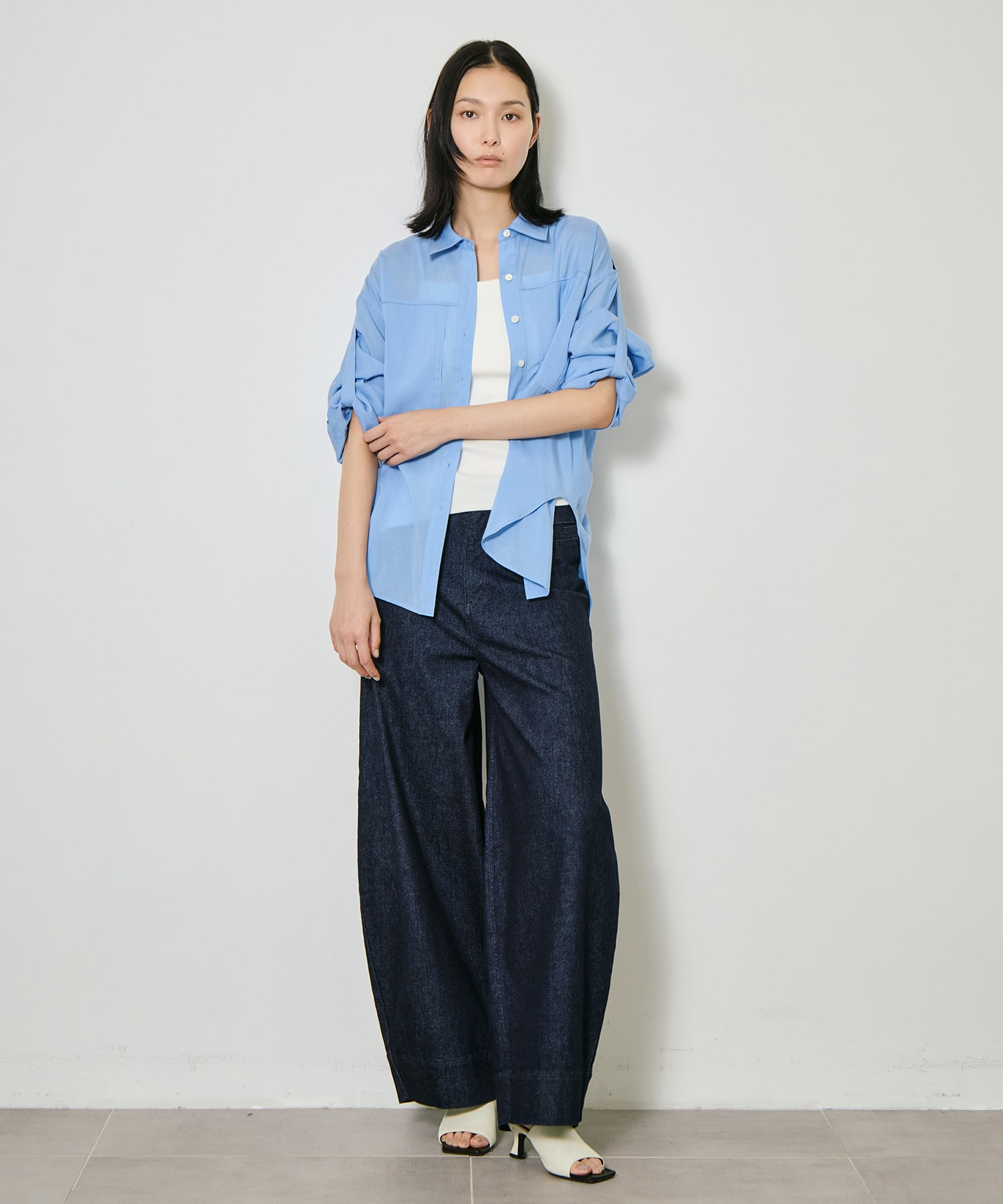 Silk Sheer Over Shirt CITY TOKYO