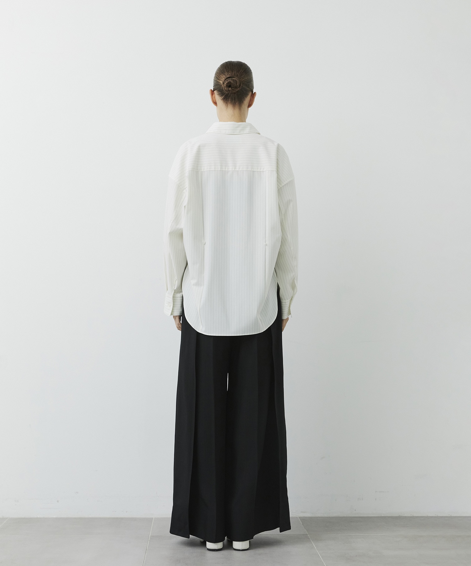 Viscose Twill Flare Trousers CITY TOKYO