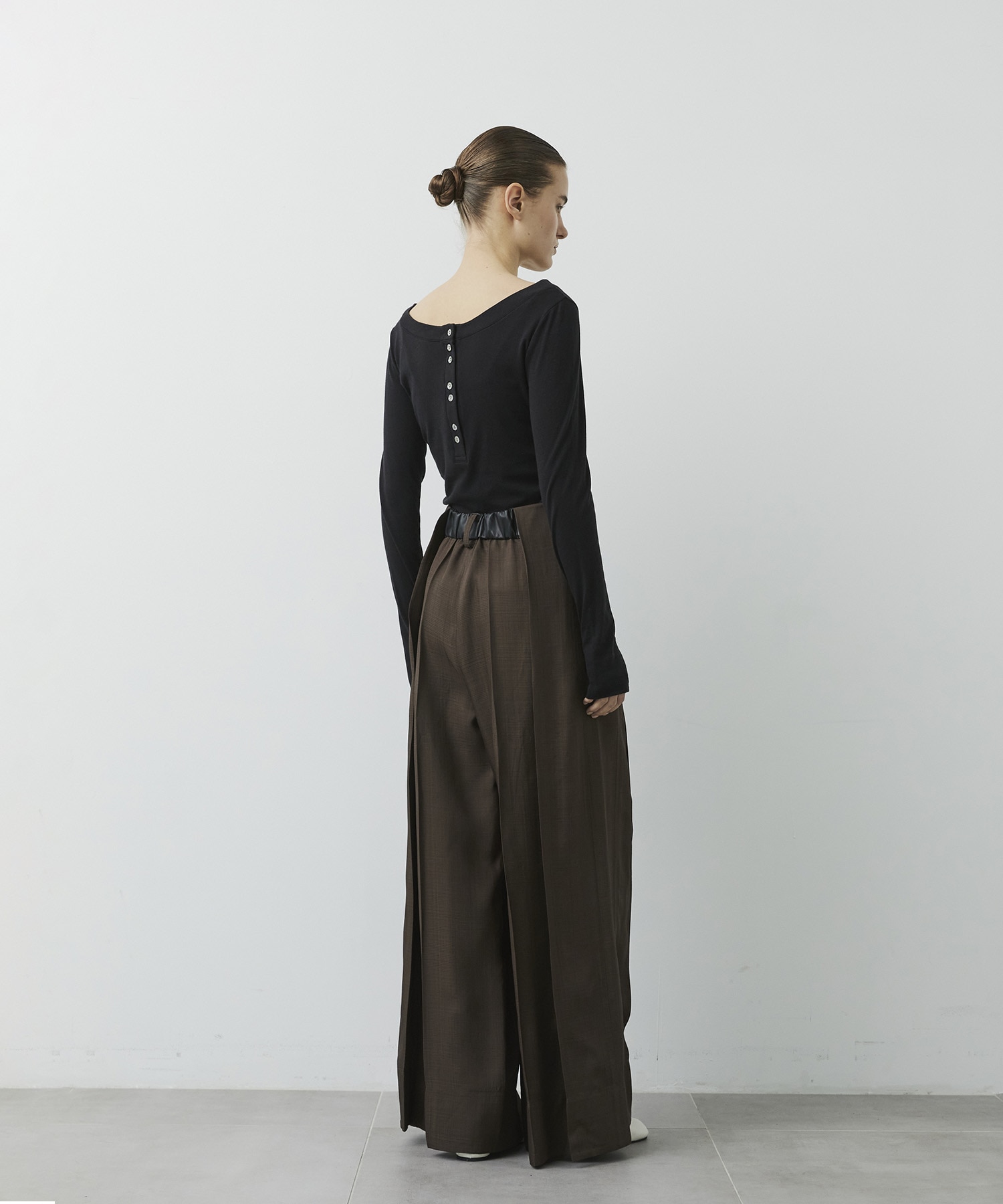 Viscose Twill Flare Trousers CITY TOKYO