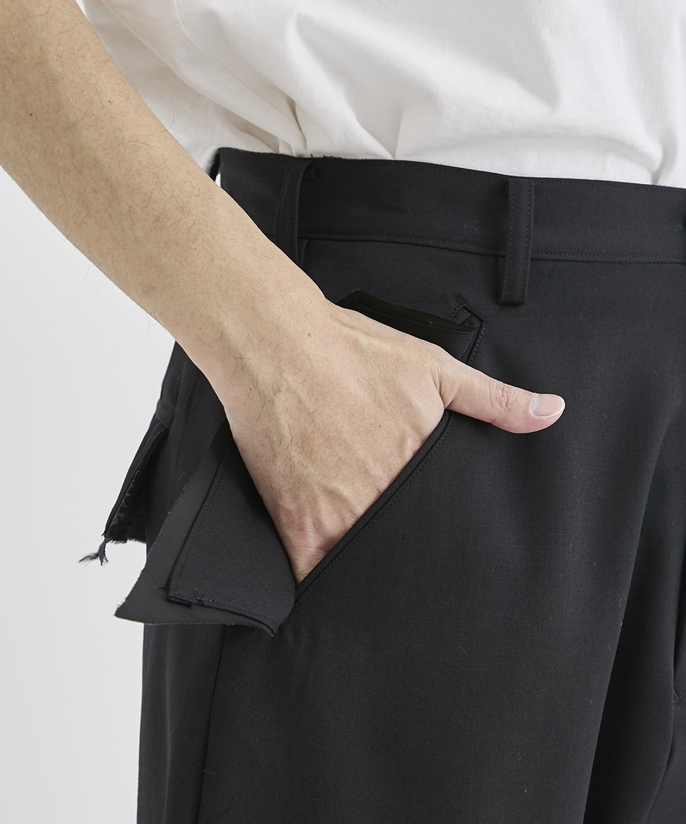 TAPERED SLACKS(S BLACK) sulvam MENS｜THE TOKYO ONLINE STORE