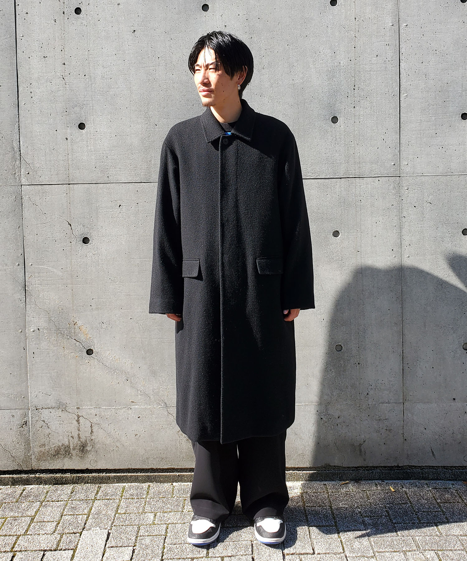 WASHED CASHMERE BALMACAAN COAT