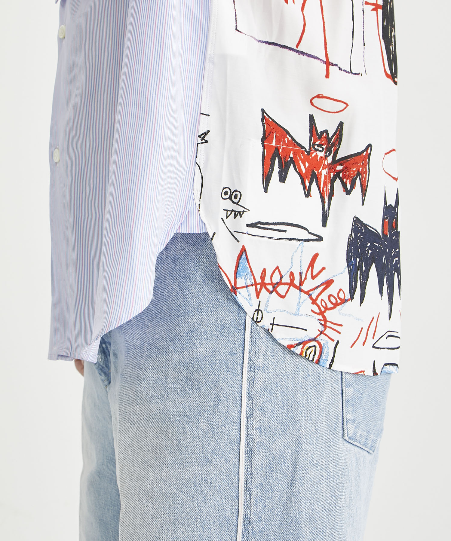 WK-B016-051 L/S SHIRT Jean-Michel Basquiat(2 MULTI): JUNYA