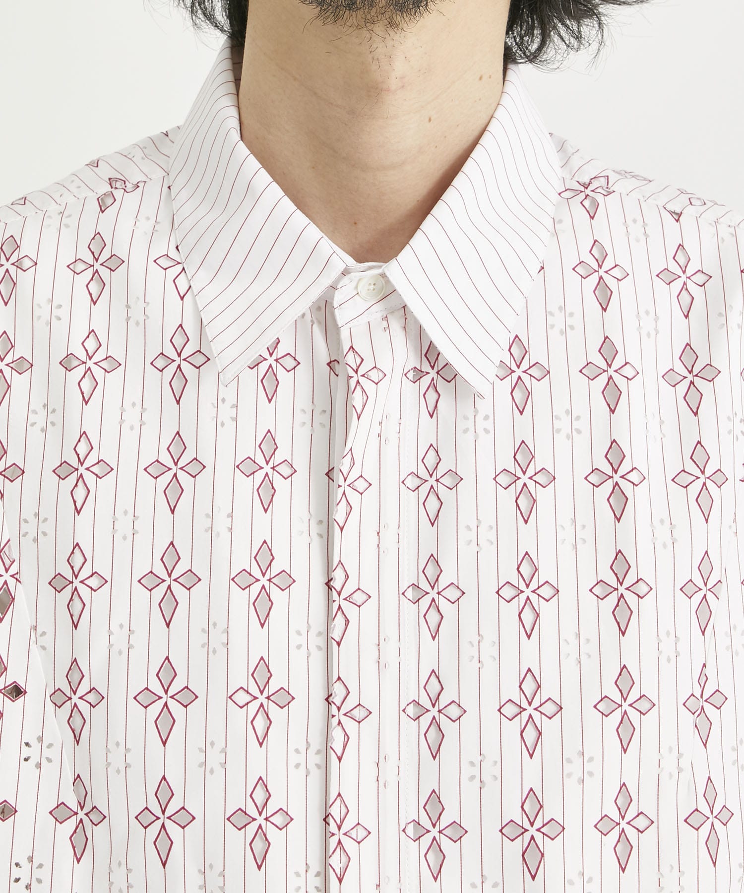 DIAMOND-CUT SHIRT(48 RED): M A S U: MEN｜THE TOKYO ONLINE STORE