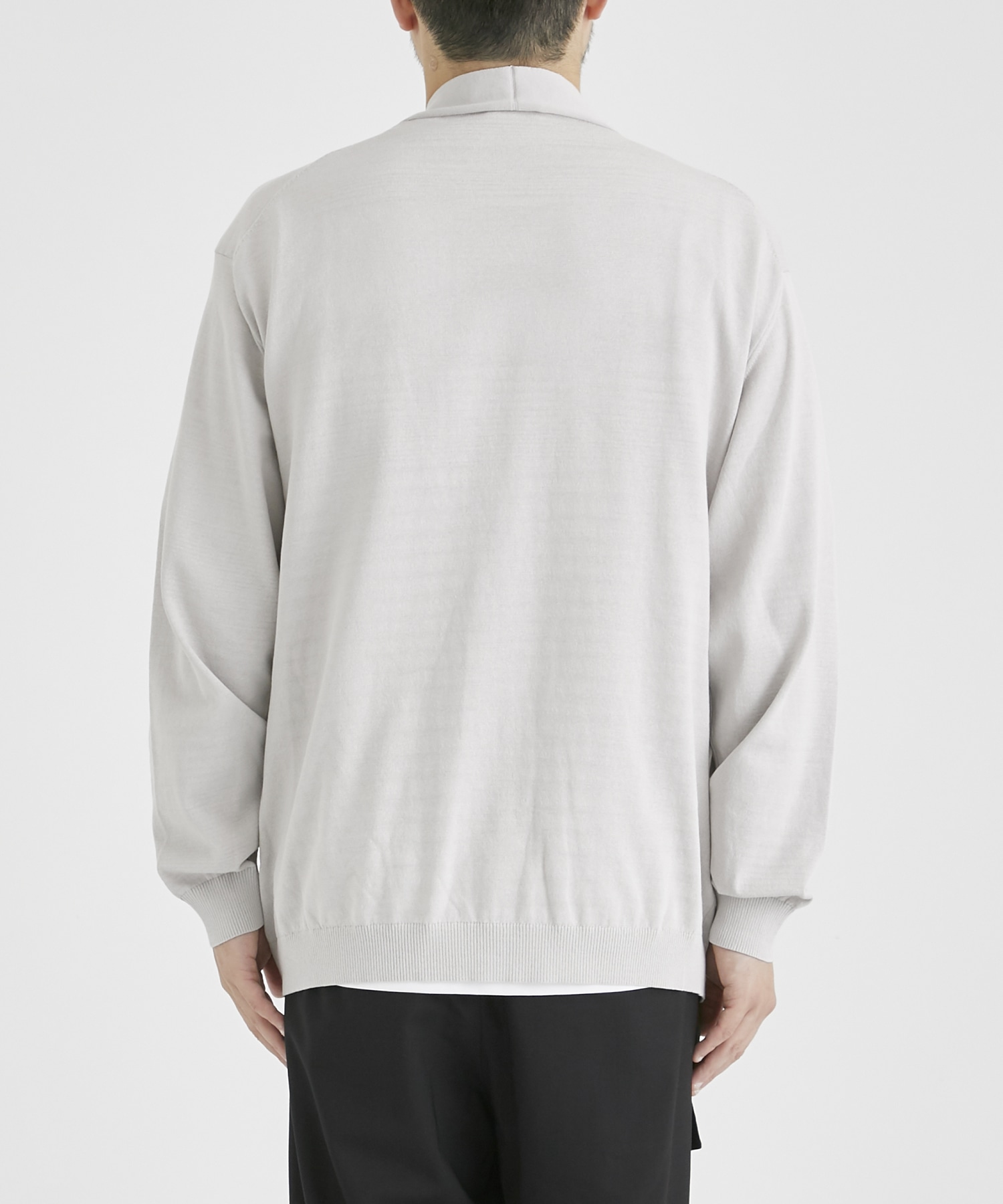 FRESCA KNIT OVERSIZED CARDIGAN(4 GREY): ATON: MEN｜THE TOKYO