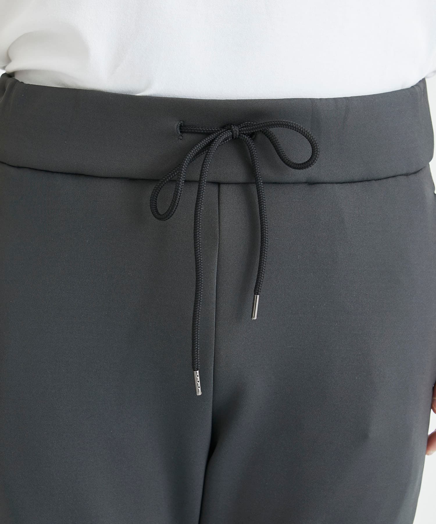 STRETCH SMOOTH ZIP JOGGER TROUSERS ATTACHMENT