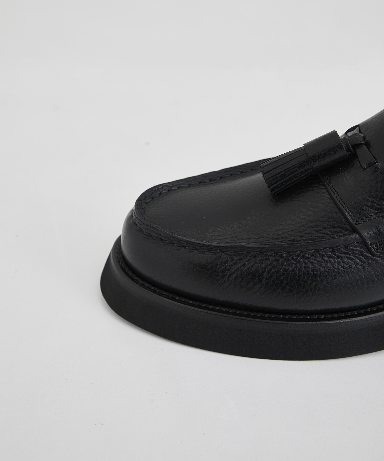 SINGLE TASSEL LOAFER HARDNESS 60(7h BLACK): foot the coacher: MEN