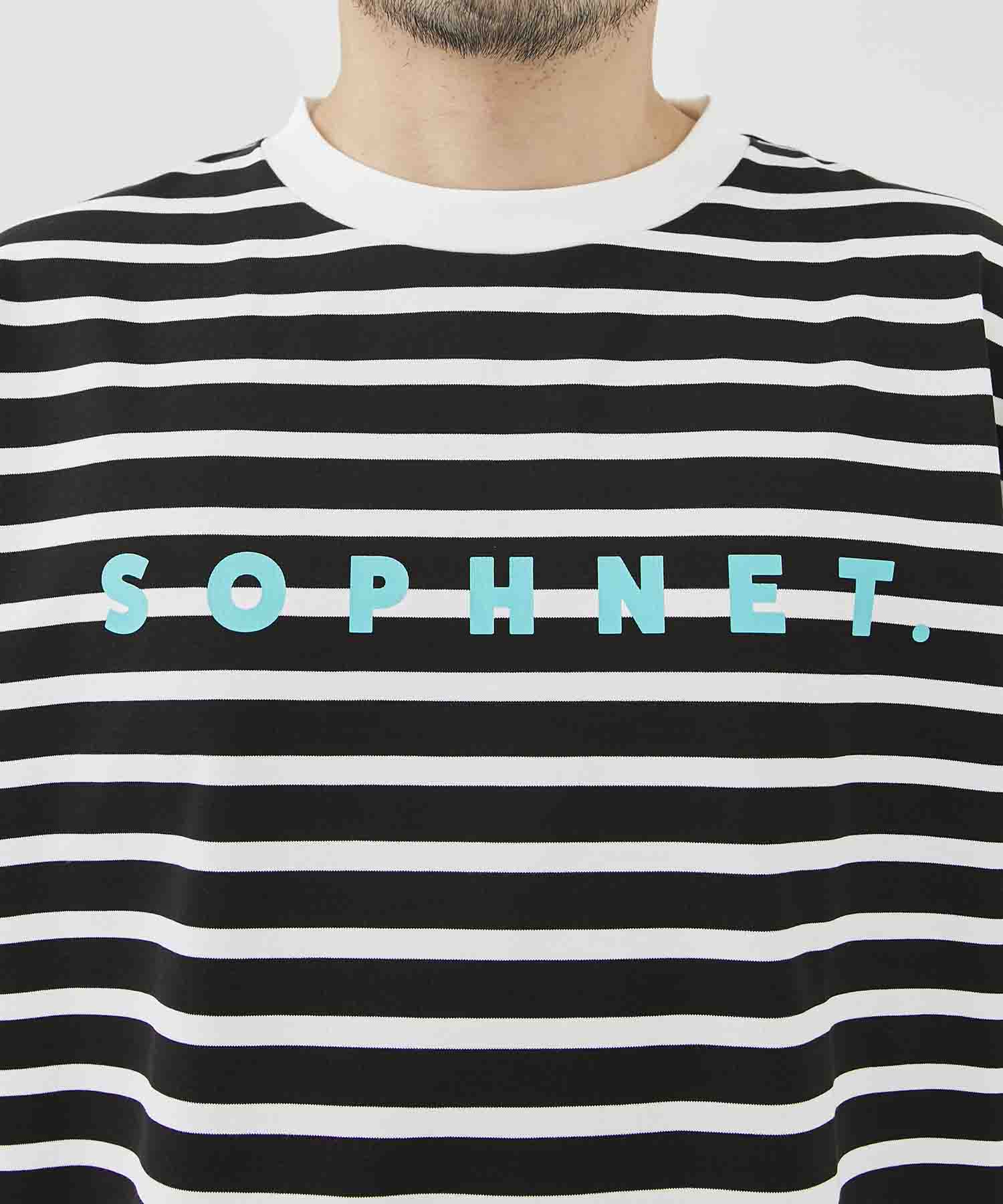 SOPHNET LOGO S/S BORDER TEE - Tシャツ/カットソー(半袖/袖なし)