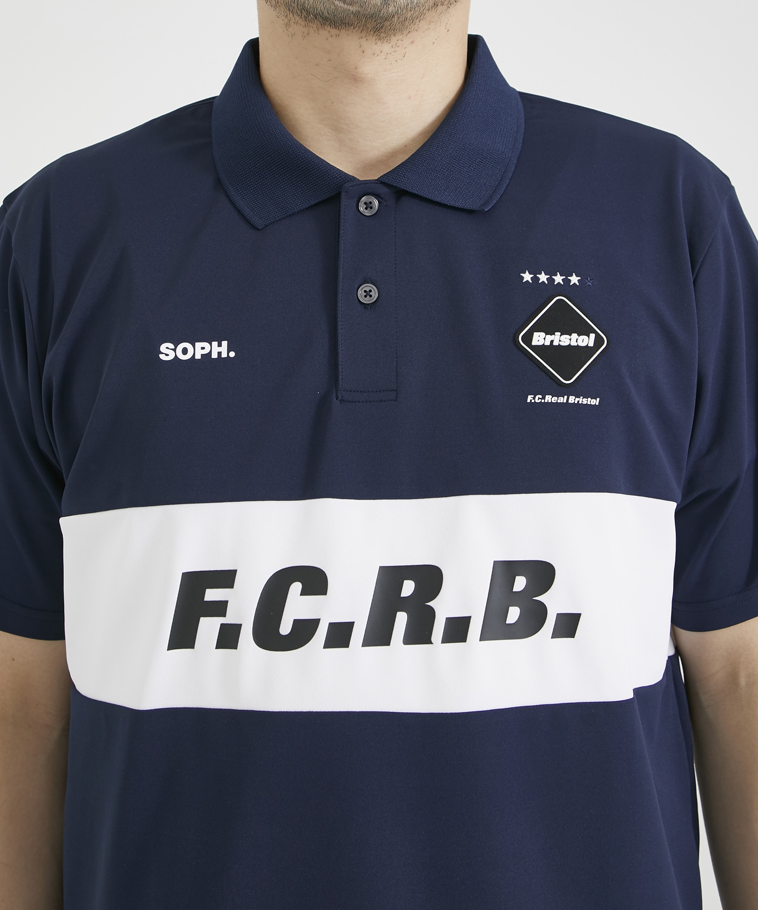 新品】 FCRB ブリストル PANEL POLO ポロシャツ | serverbh.com.br