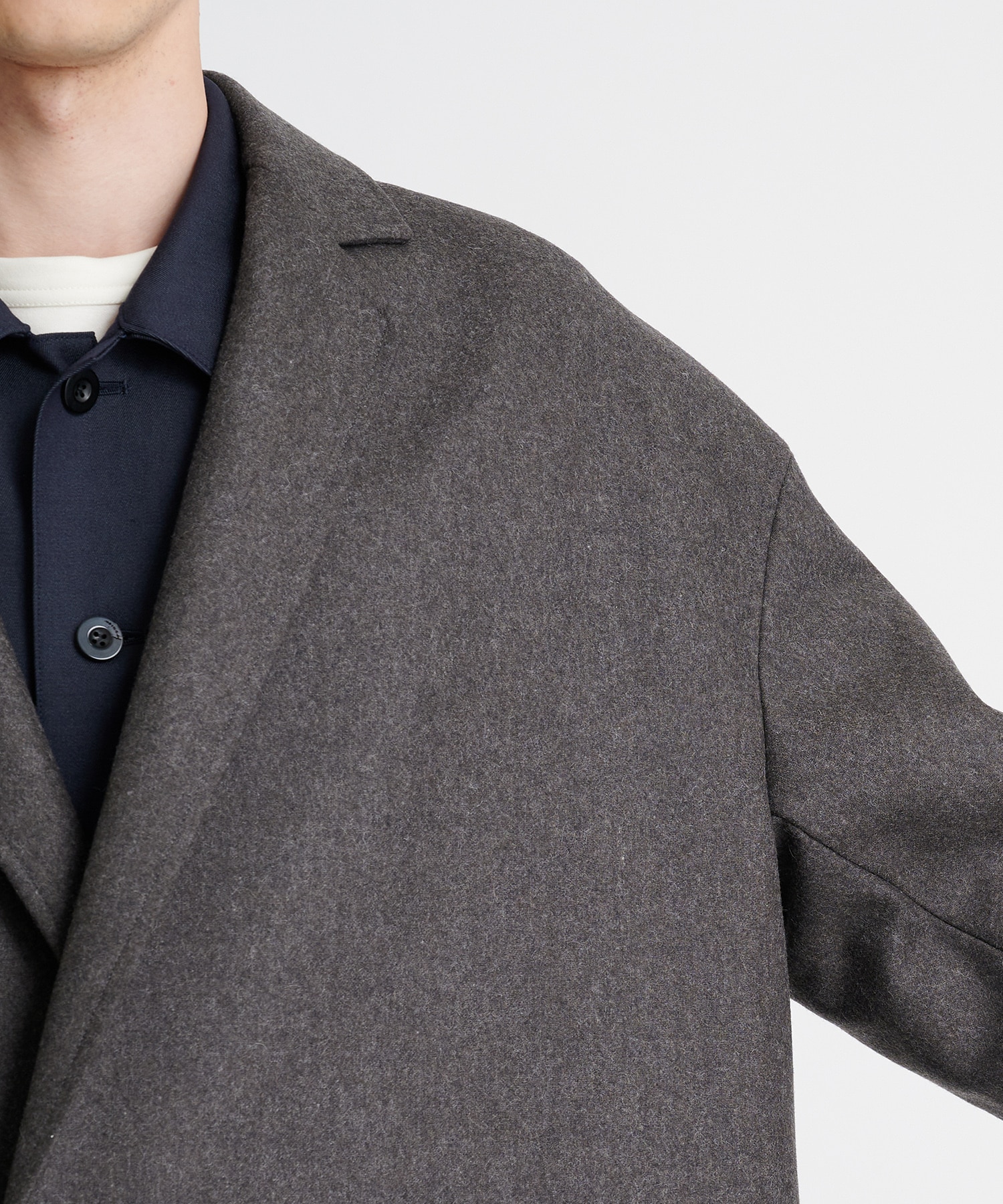 THE LOOSE CHESTER COAT(46 GREY): THE RERACS: MEN｜THE TOKYO ONLINE