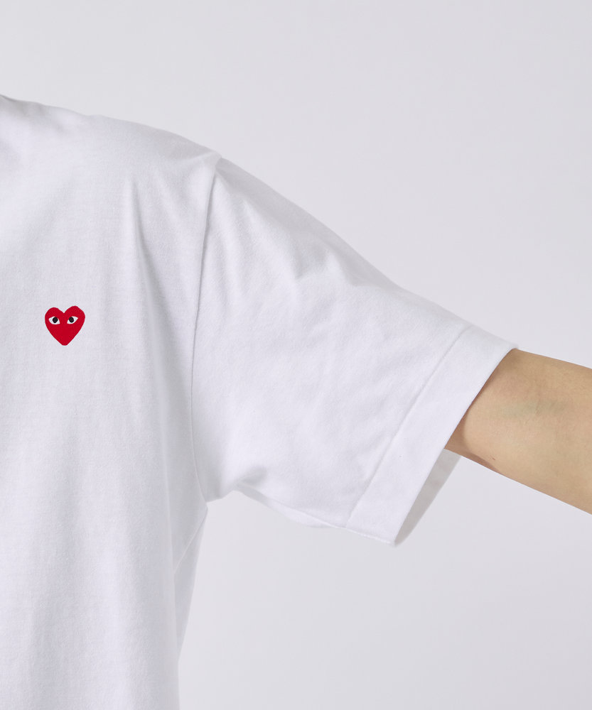 AX-T337-051 T-SHIRT LOGO PRINT PLAY COMME des GARCONS