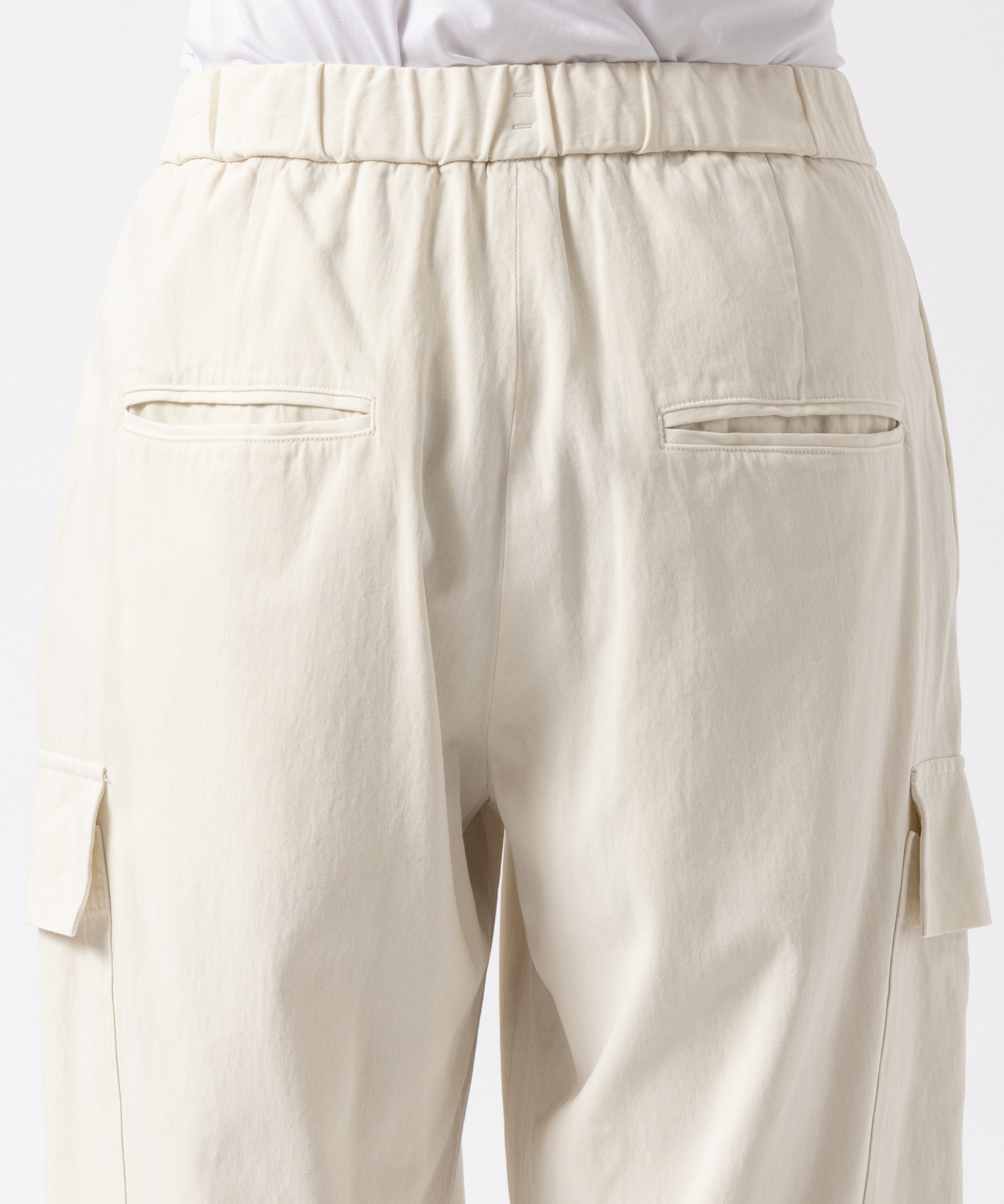 COTTON VOILE PARACHUTE CARGO PANTS ATON