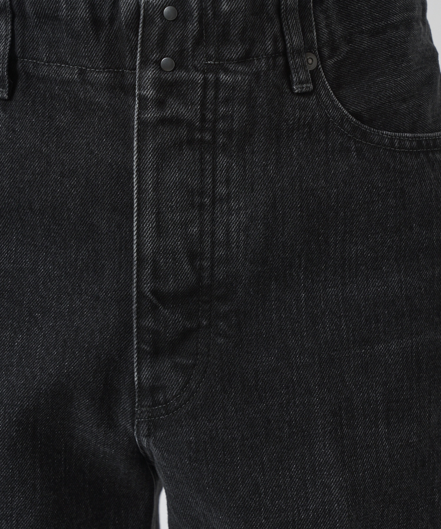 別注 THE JEAN TROUSERS BLACK TANAKA