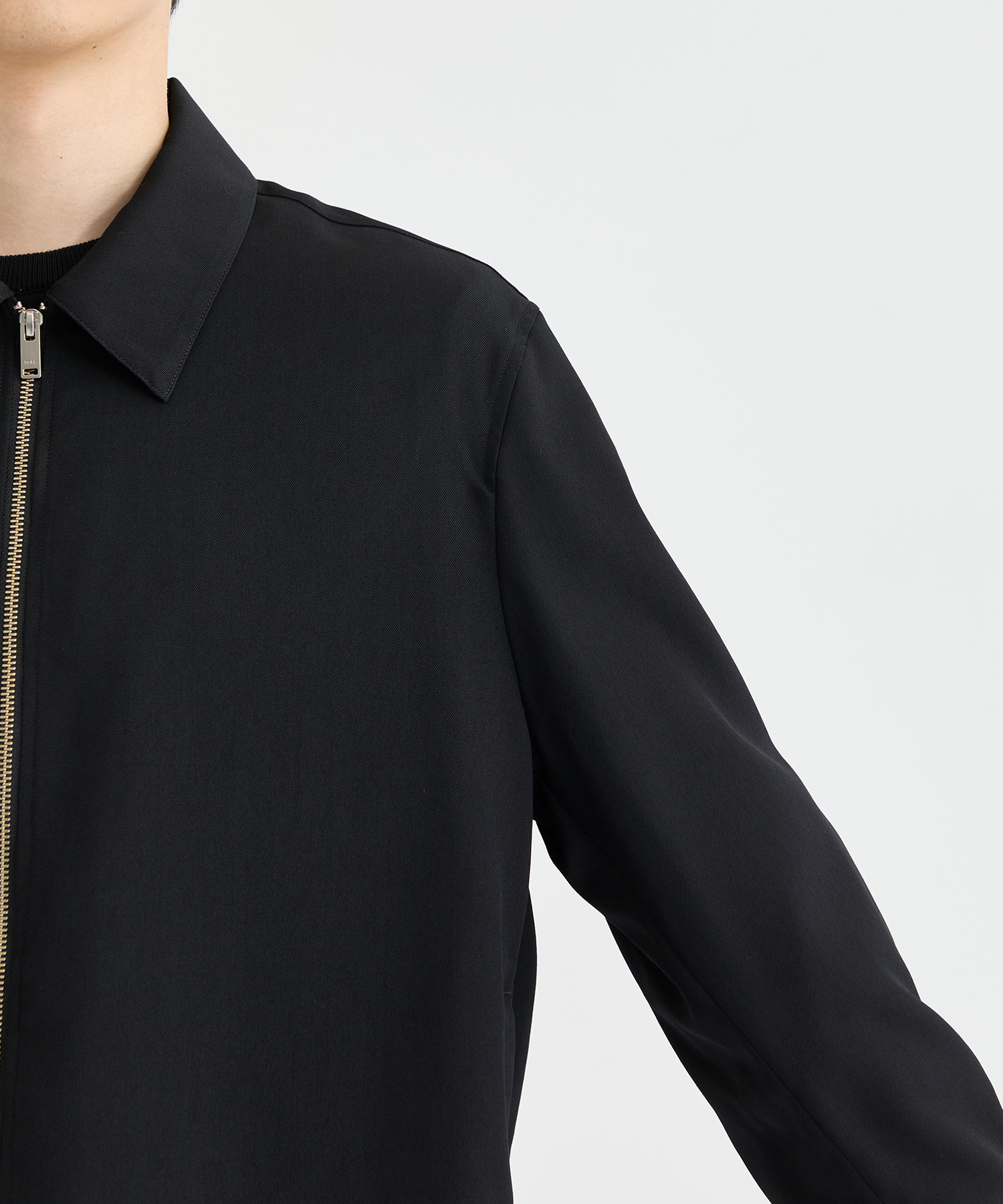 FRONT ZIP SHIRT BLOUSON YOKE