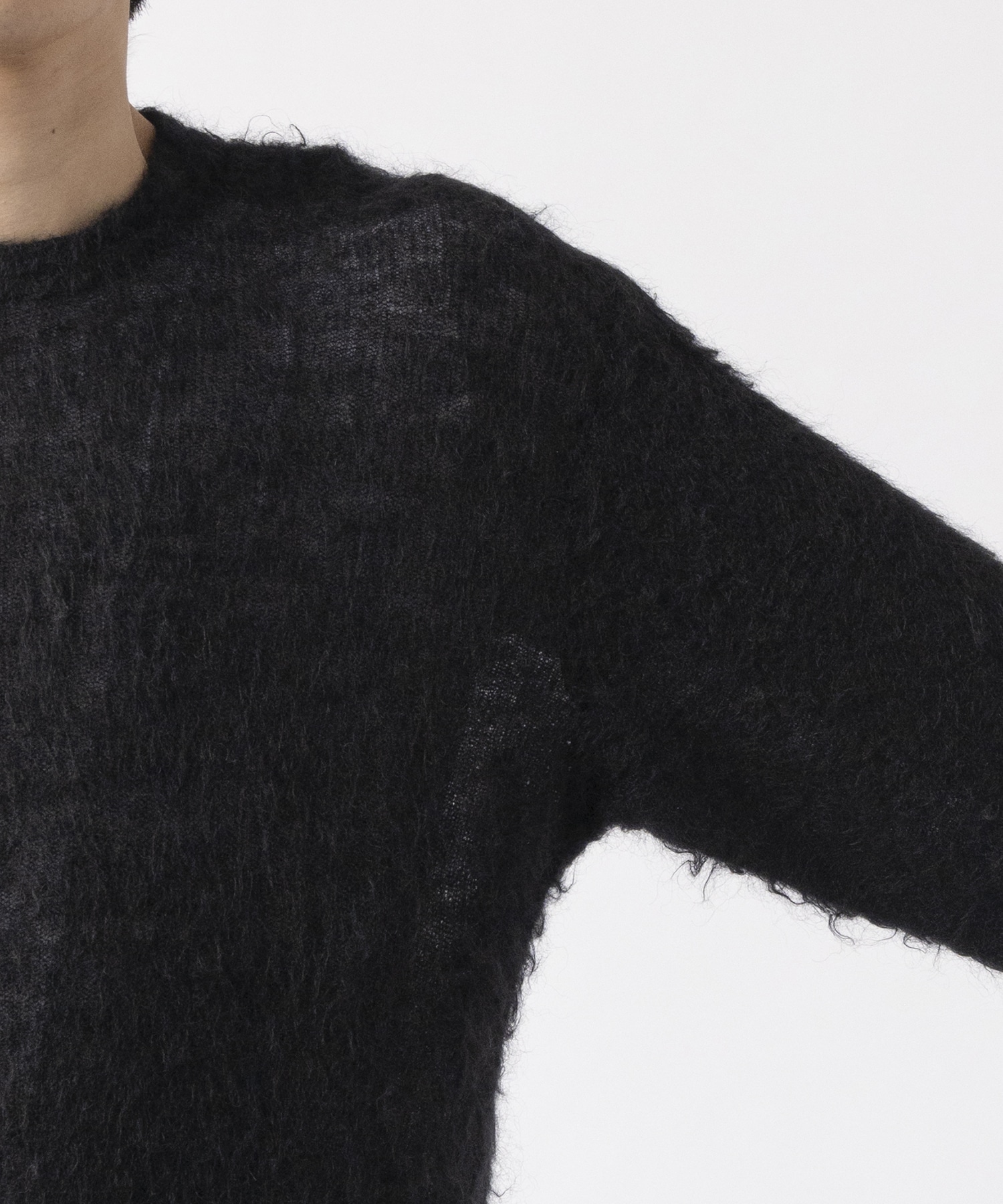 SUPER KID MOHAIR KNIT CREW NECK LS ssstein