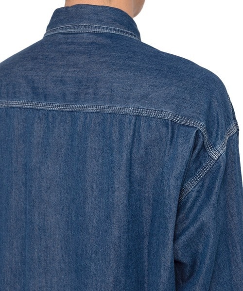 COTTON TENCEL DENIM WORK LS SHIRTS Maison MIHARA YASUHIRO
