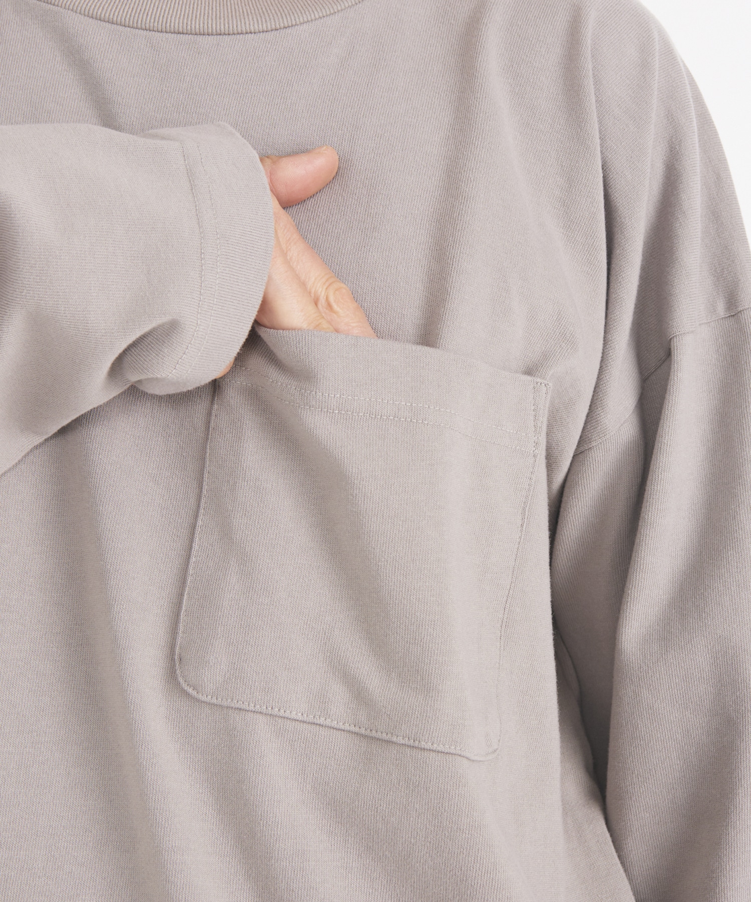 HEAVY WEIGHT JERSEY POCKET LS TEE Maison MIHARA YASUHIRO