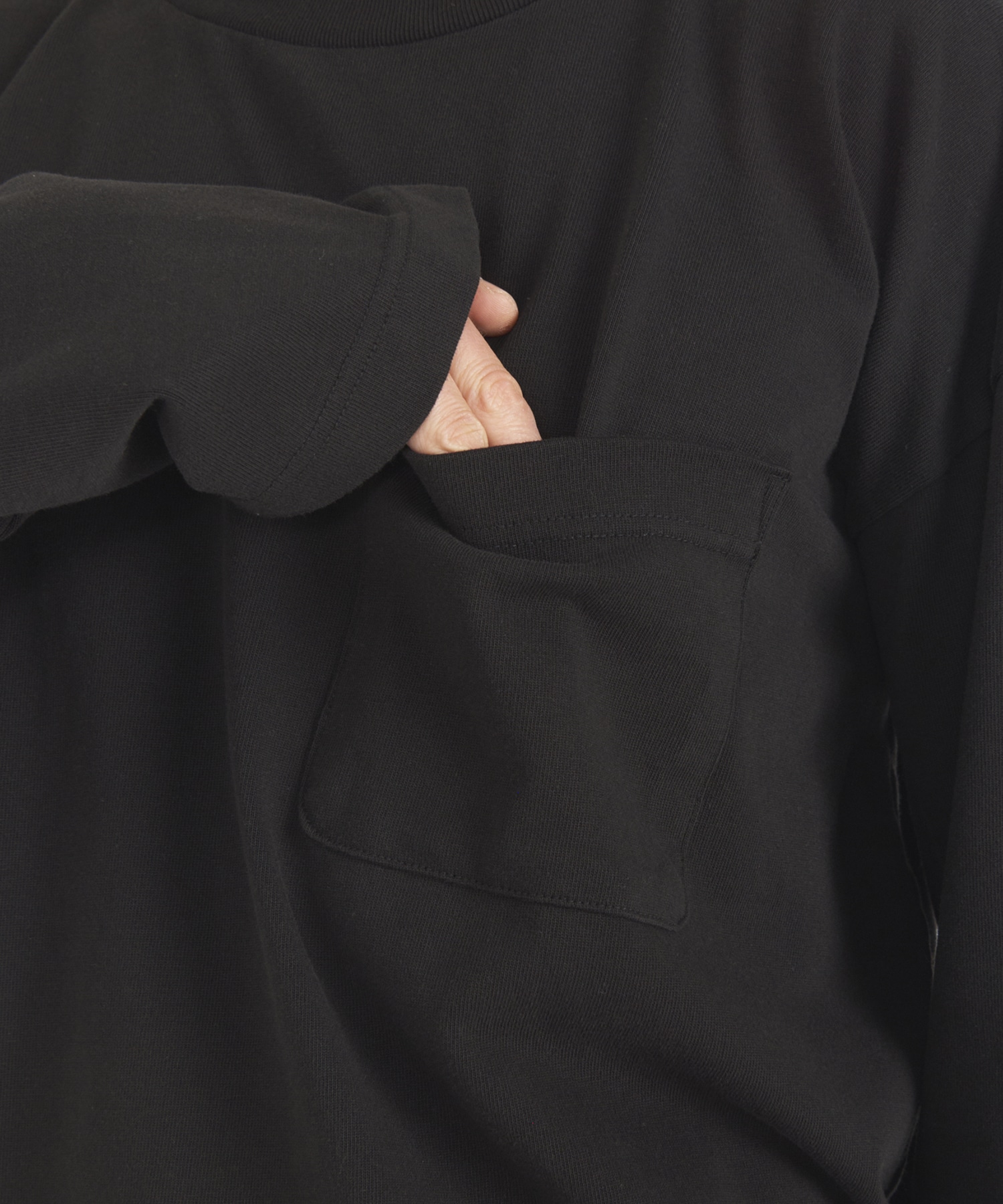 HEAVY WEIGHT JERSEY POCKET LS TEE Maison MIHARA YASUHIRO
