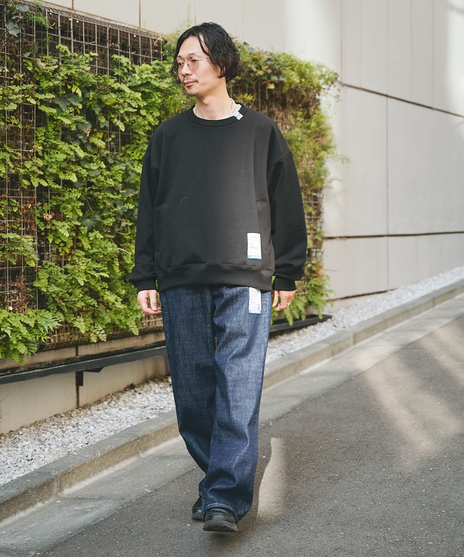 ONE WASHED SELVAGE DENIM STRAIGHT PANTS Maison MIHARA YASUHIRO