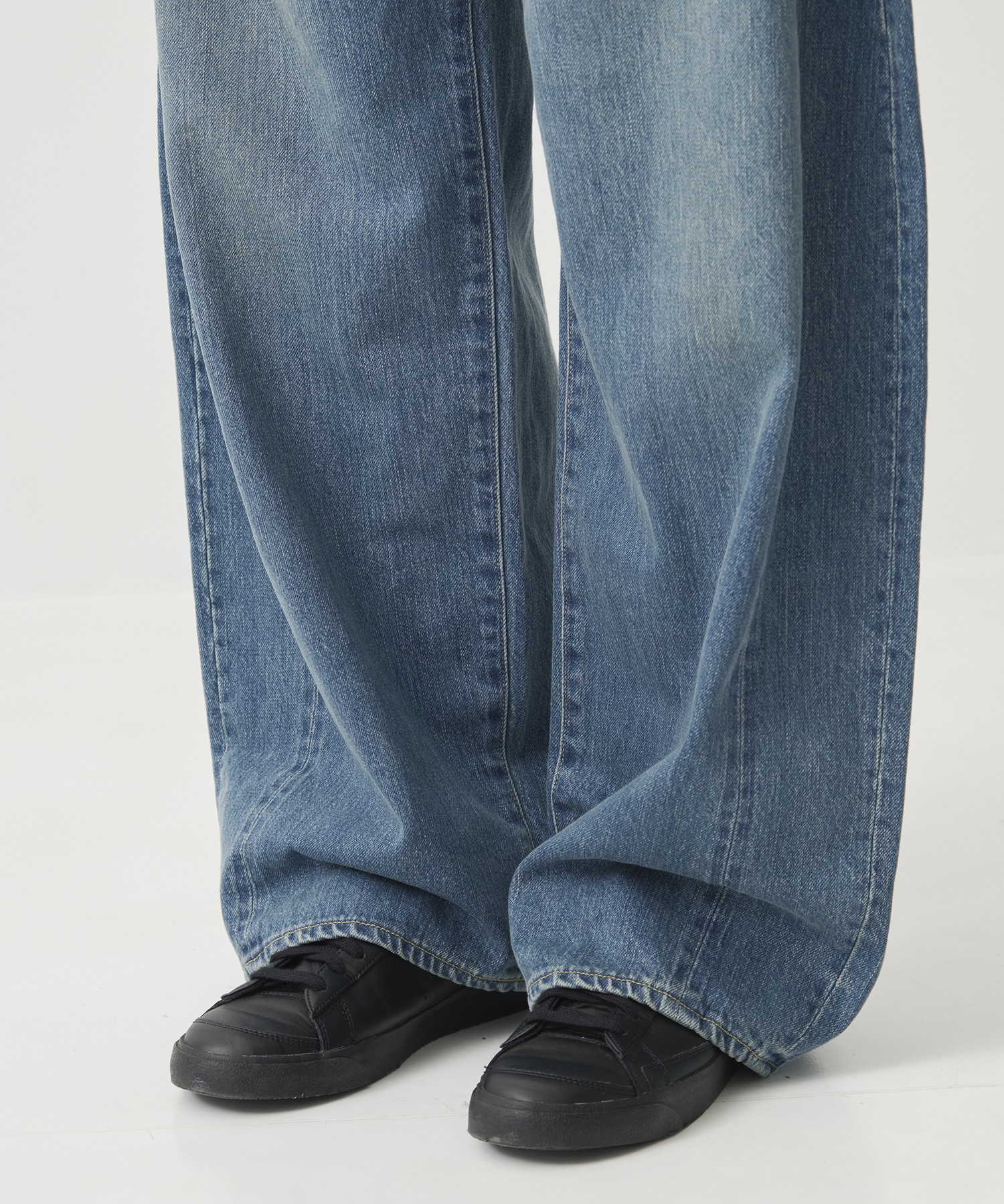 【シュタイン】DEFORMATION WIDE DENIM JEANS ssstein