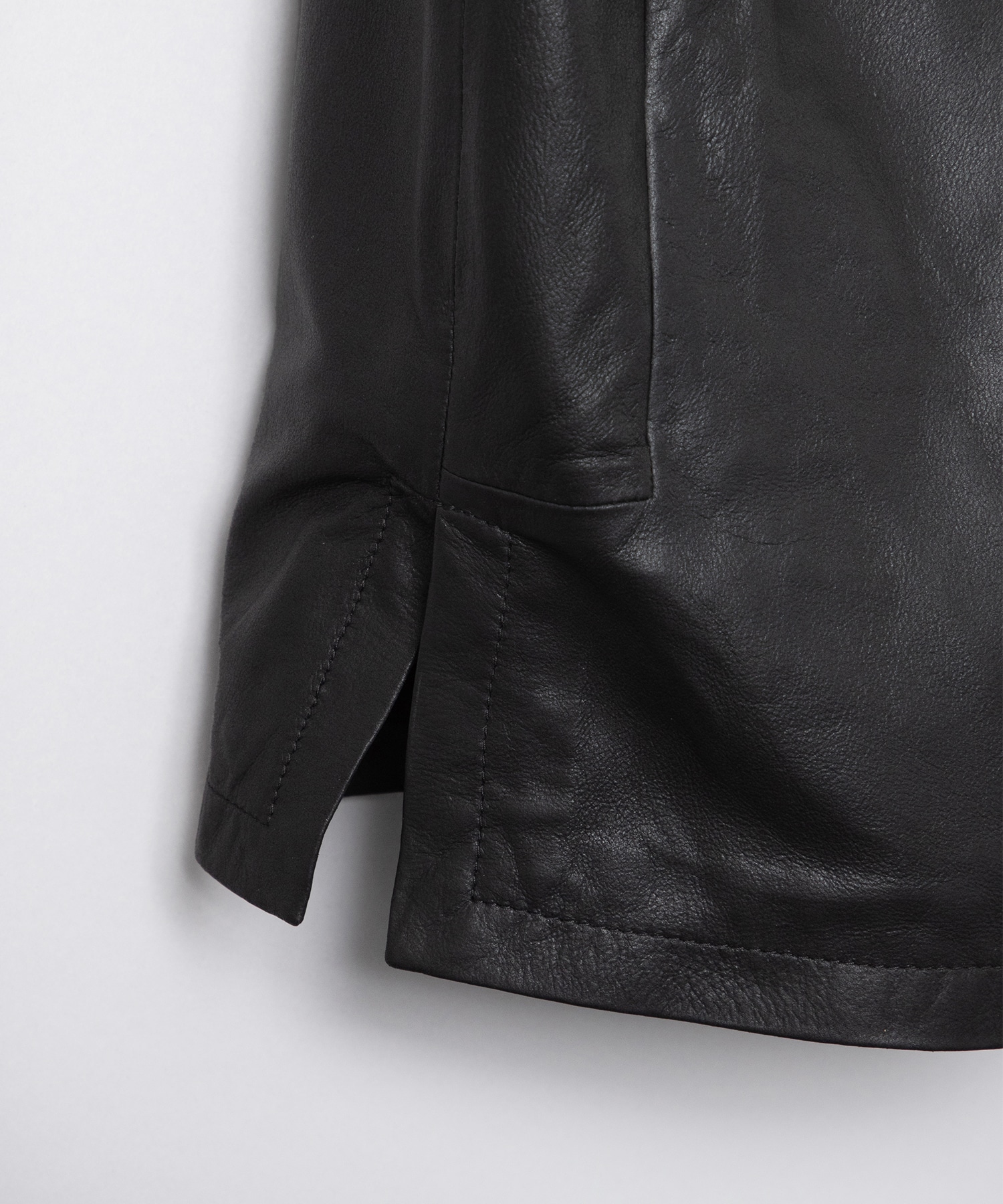 LEATHER SHIRT JACKET YOKE