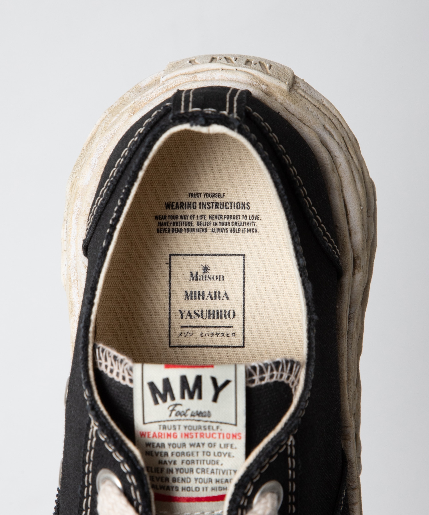 PETERSON 23 Low Original Sole Garment Dyed Canvas-Top Sneakers Maison MIHARA YASUHIRO