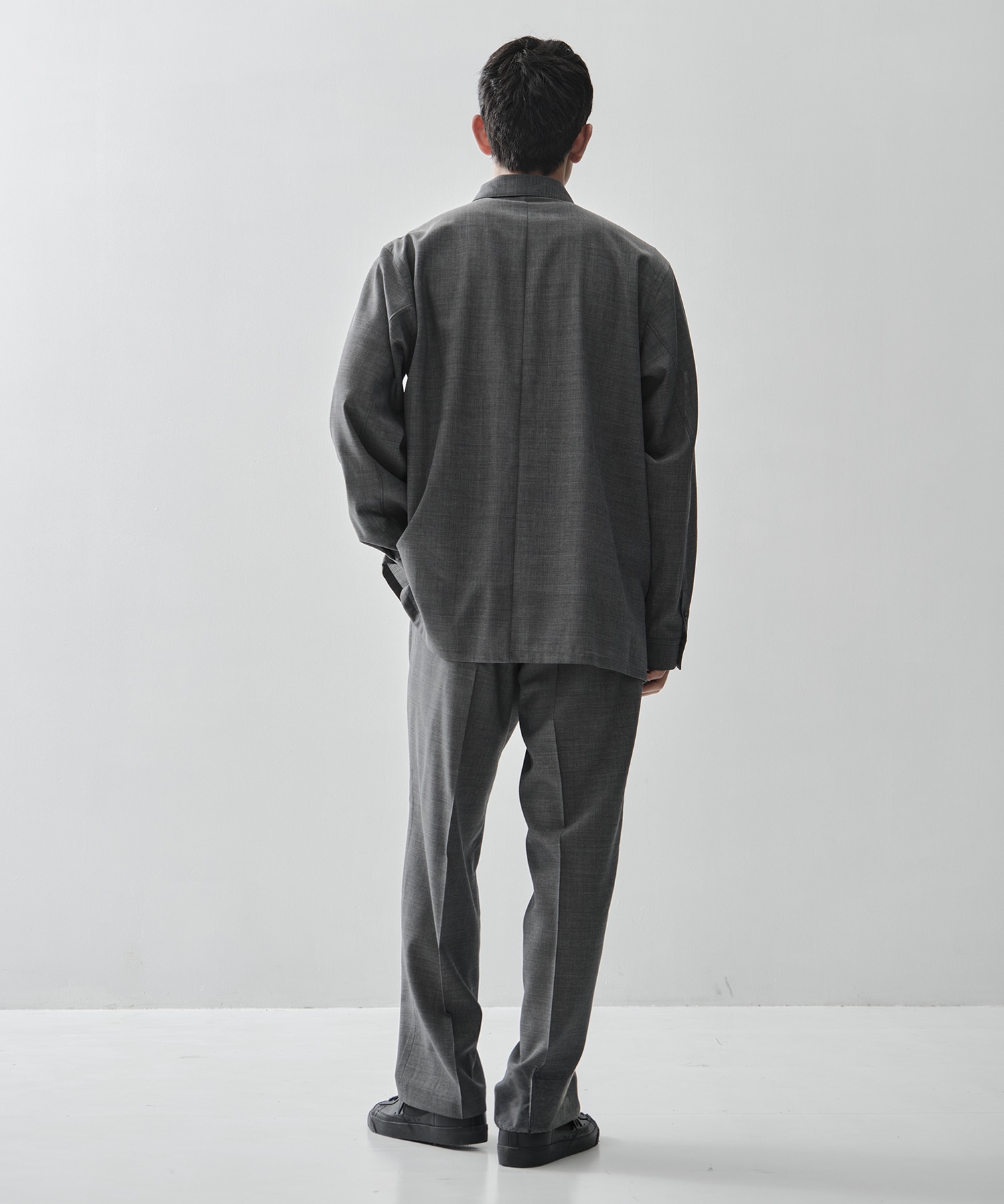 TWIST WOOL GAUZE LOOSE FIT SHIRT ATON