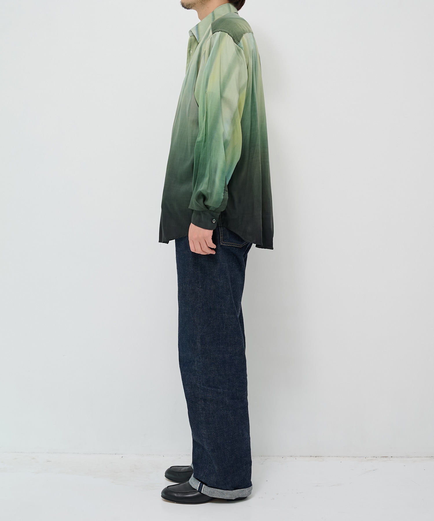 【ヨーク】Hand Painted Lawn Loose Fit Shirt YOKE