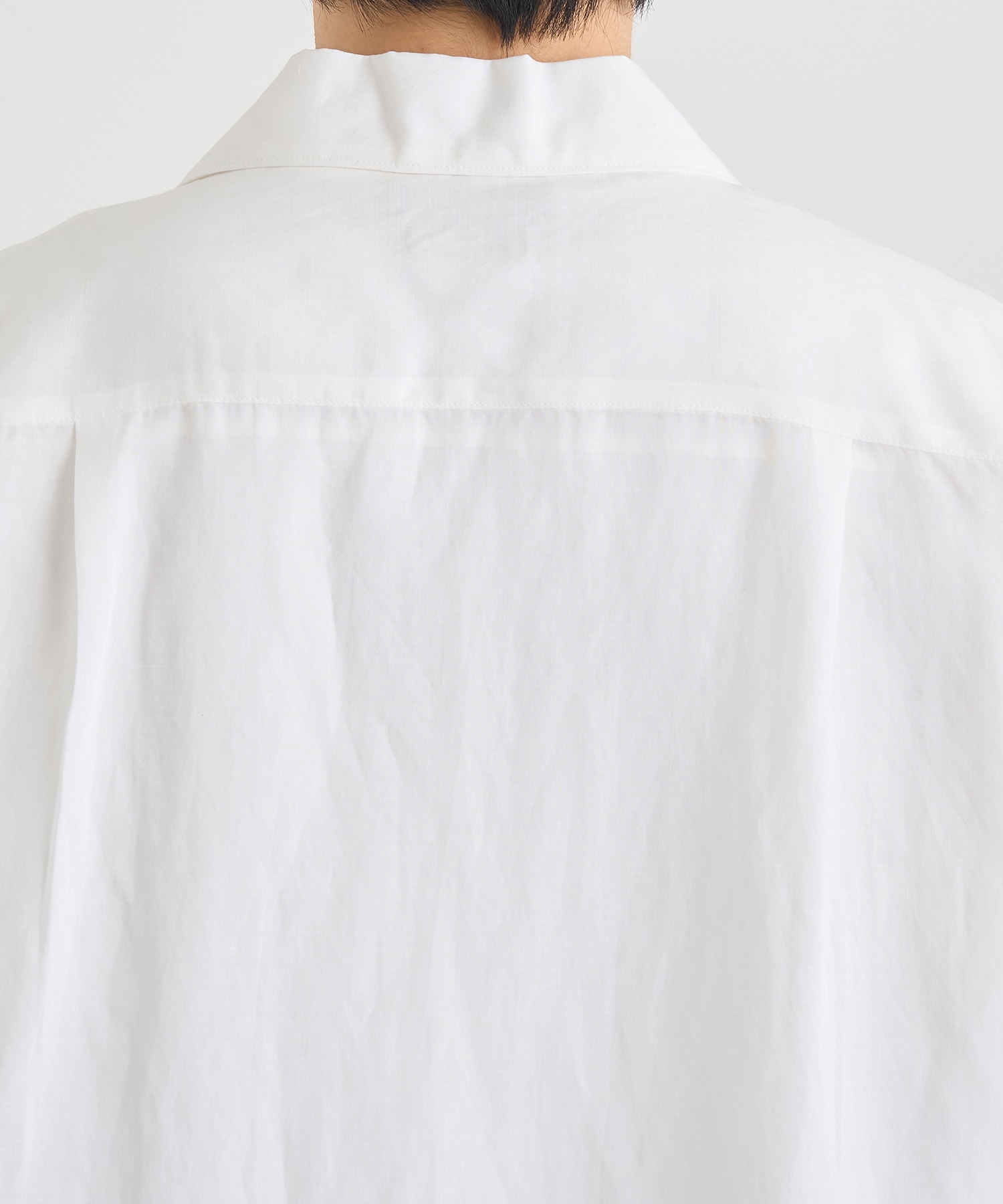 EMBROISERY OPEN COLLAR SHIRT YOKE
