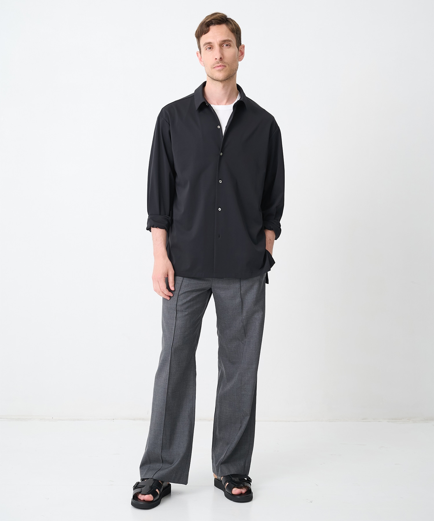 別注SUMMER WOOL CIGAR POCKET HALF SLEEVE SHIRT CINOH