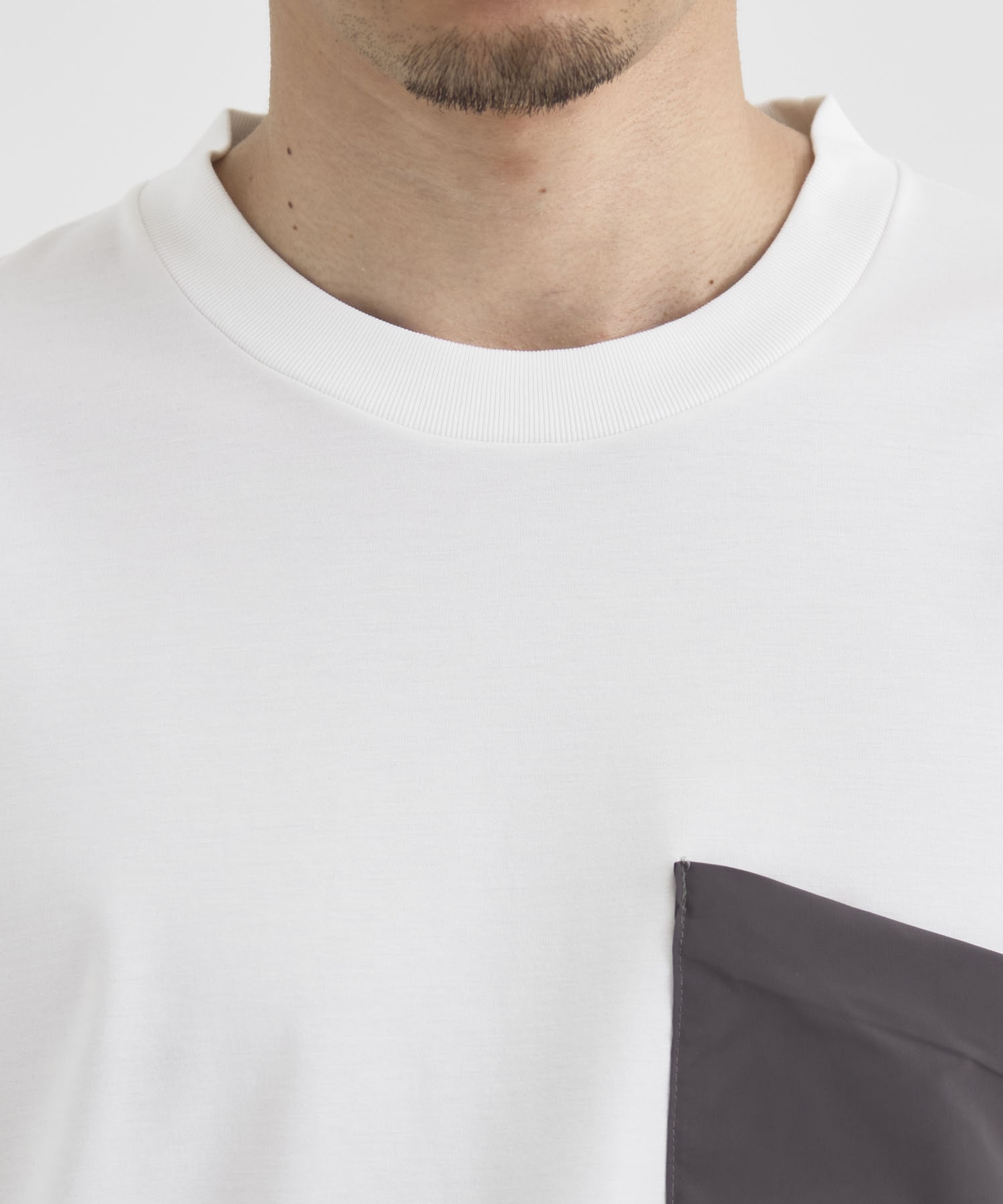 別注 DRAW CORD S/S POCKET TEE White Mountaineering