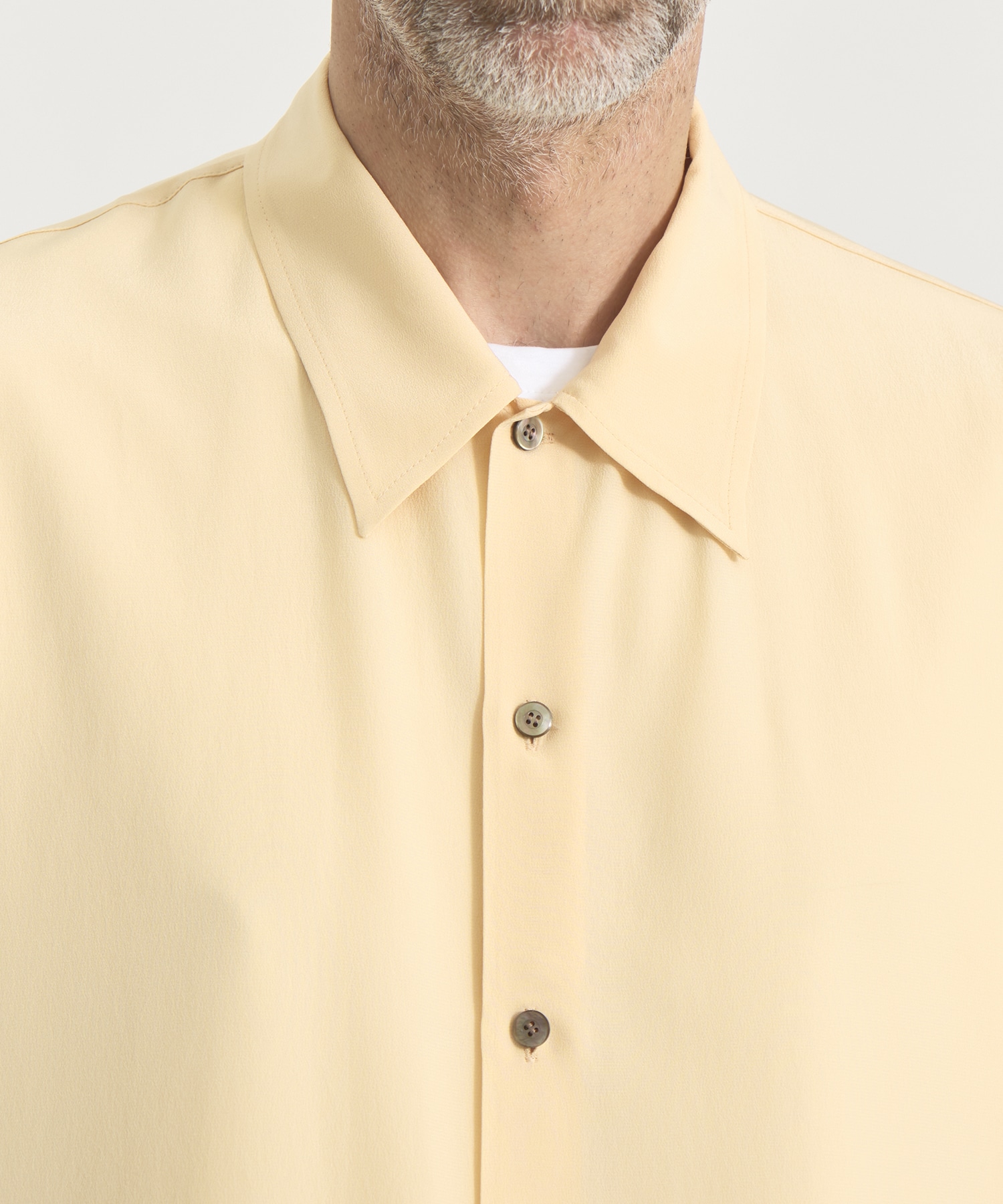 皺にならない洗えるSilk S/S Shirts THE TOKYO