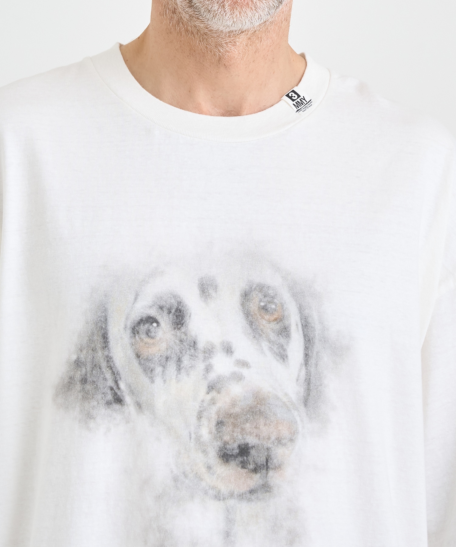 DOG PRINTED TEE Maison MIHARA YASUHIRO