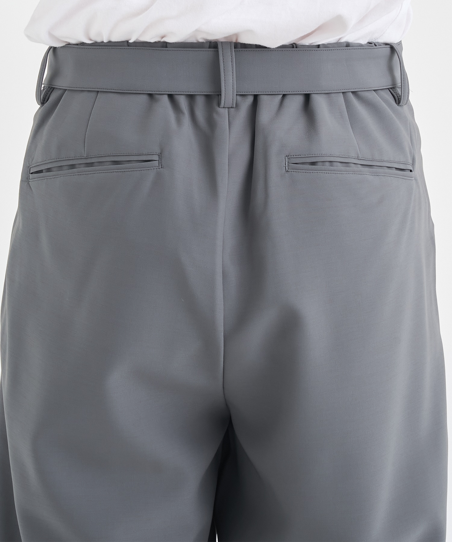 別注 PE CONPACT TWILL BELTED PANTS ATTACHMENT