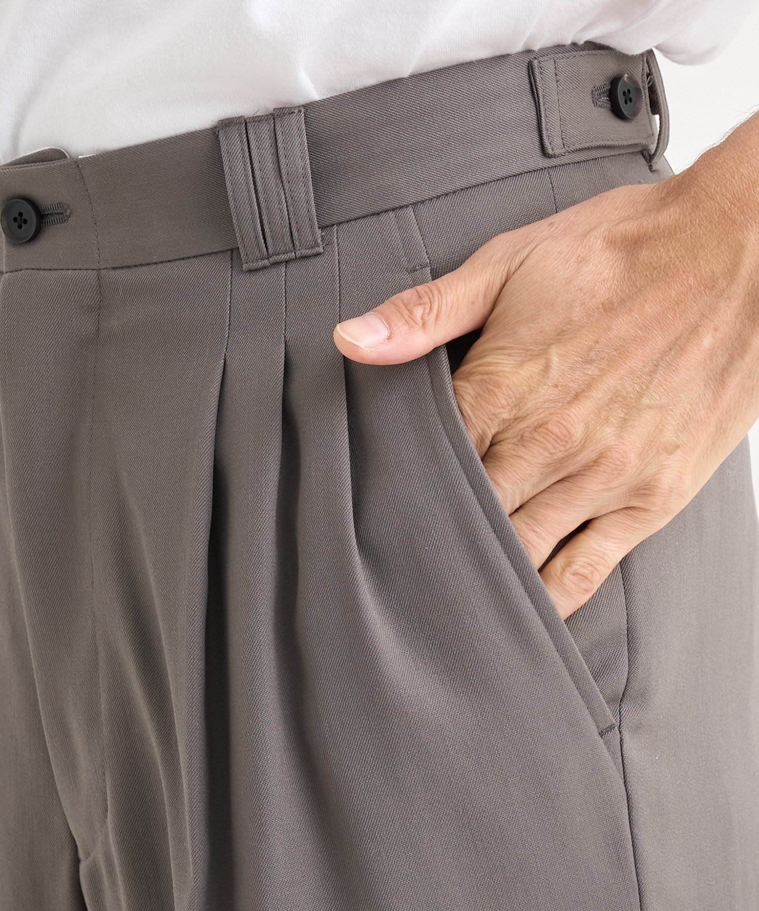 3pleated Wide-leg Trousers YOKE