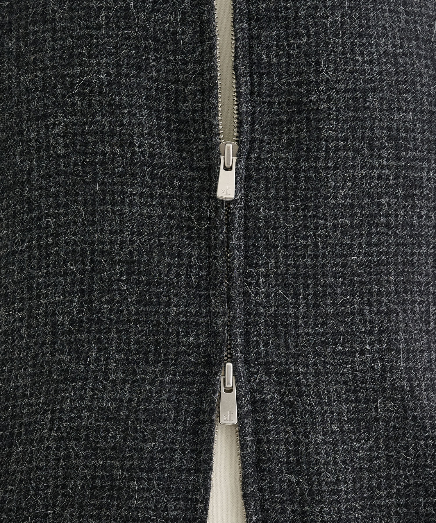 ALPACA HOUND TOOTH HARRINGTON JACKET ATON