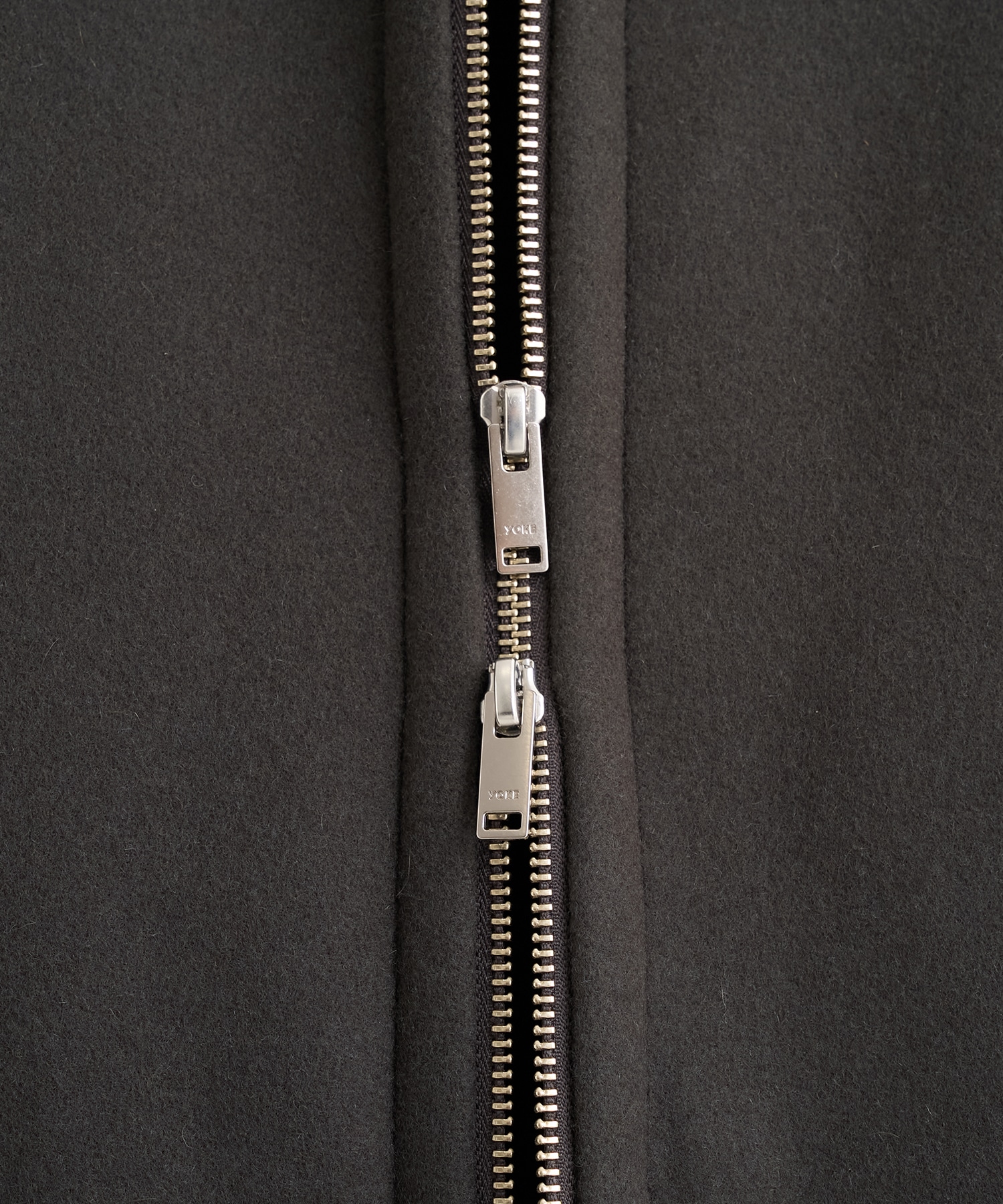 Melton Stand Collar Zip Blouson YOKE