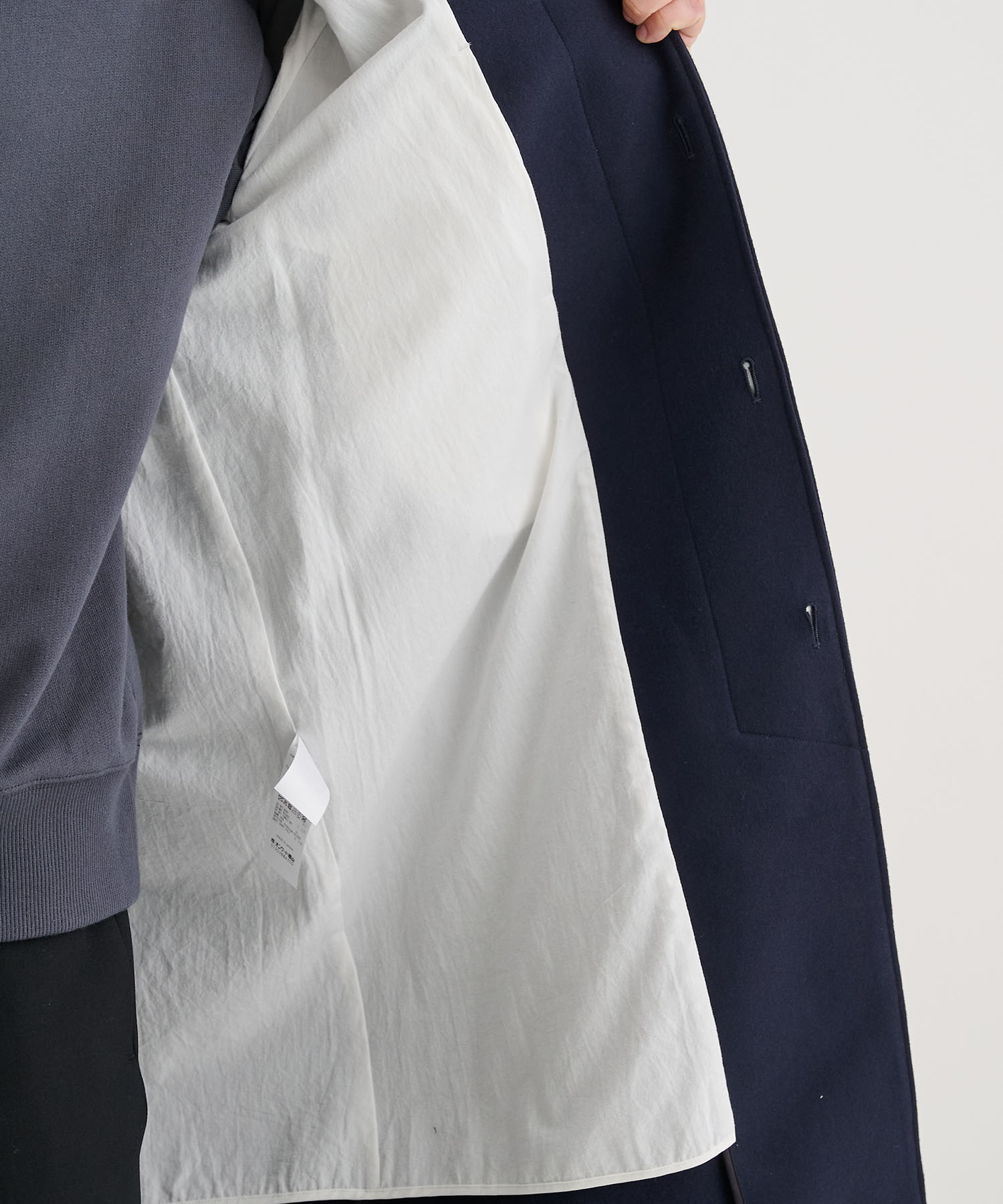 別注 SUPER 160S DOUBLE SAXONY BALMACAAN COAT 2 ATON