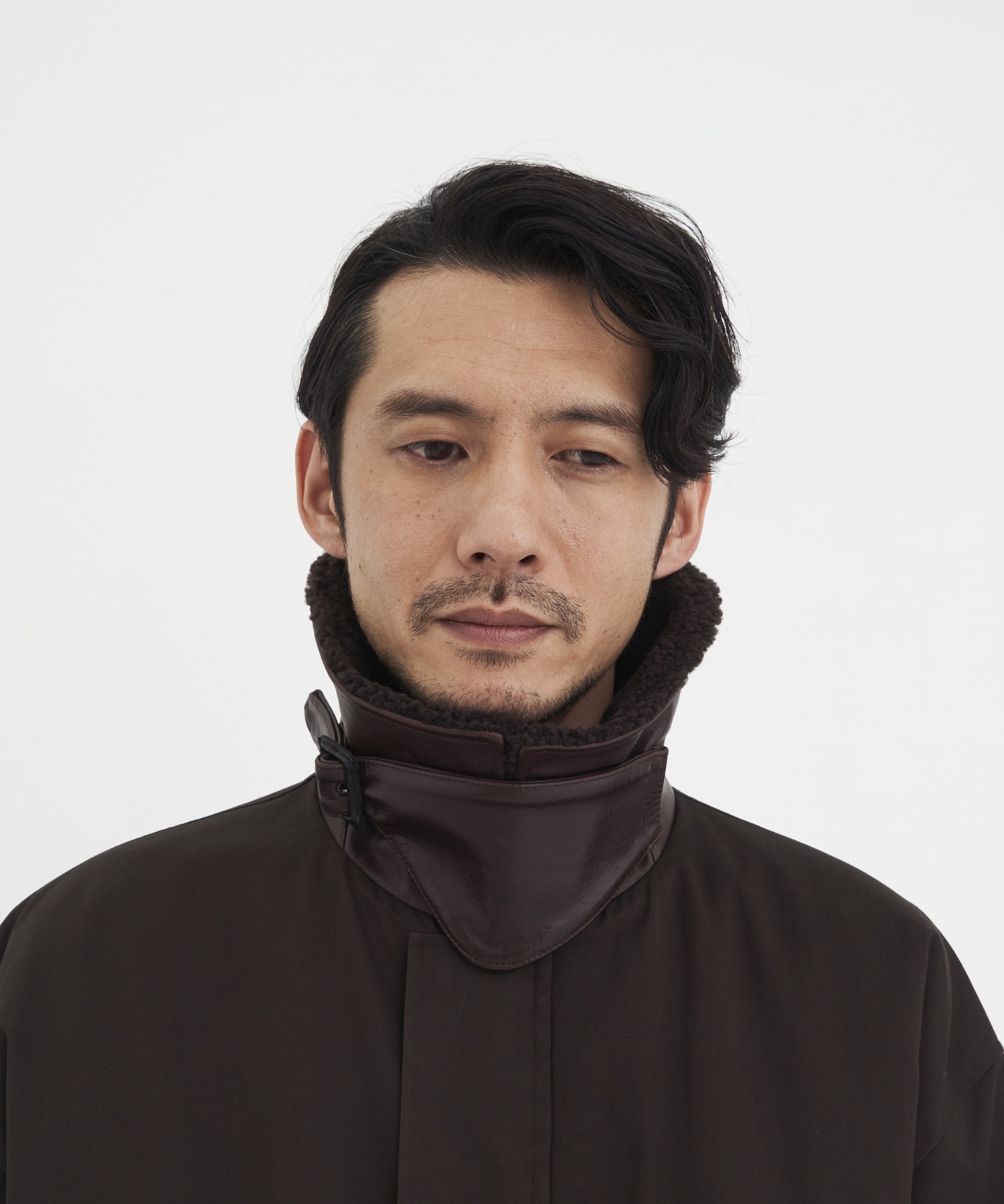 MOUTON COLLAR PADDED JACKET ssstein