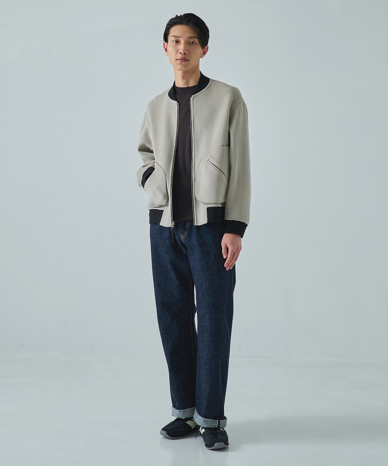 CASHMERE/SILK/WOOL MA-1 CASHMERE CASHMERE