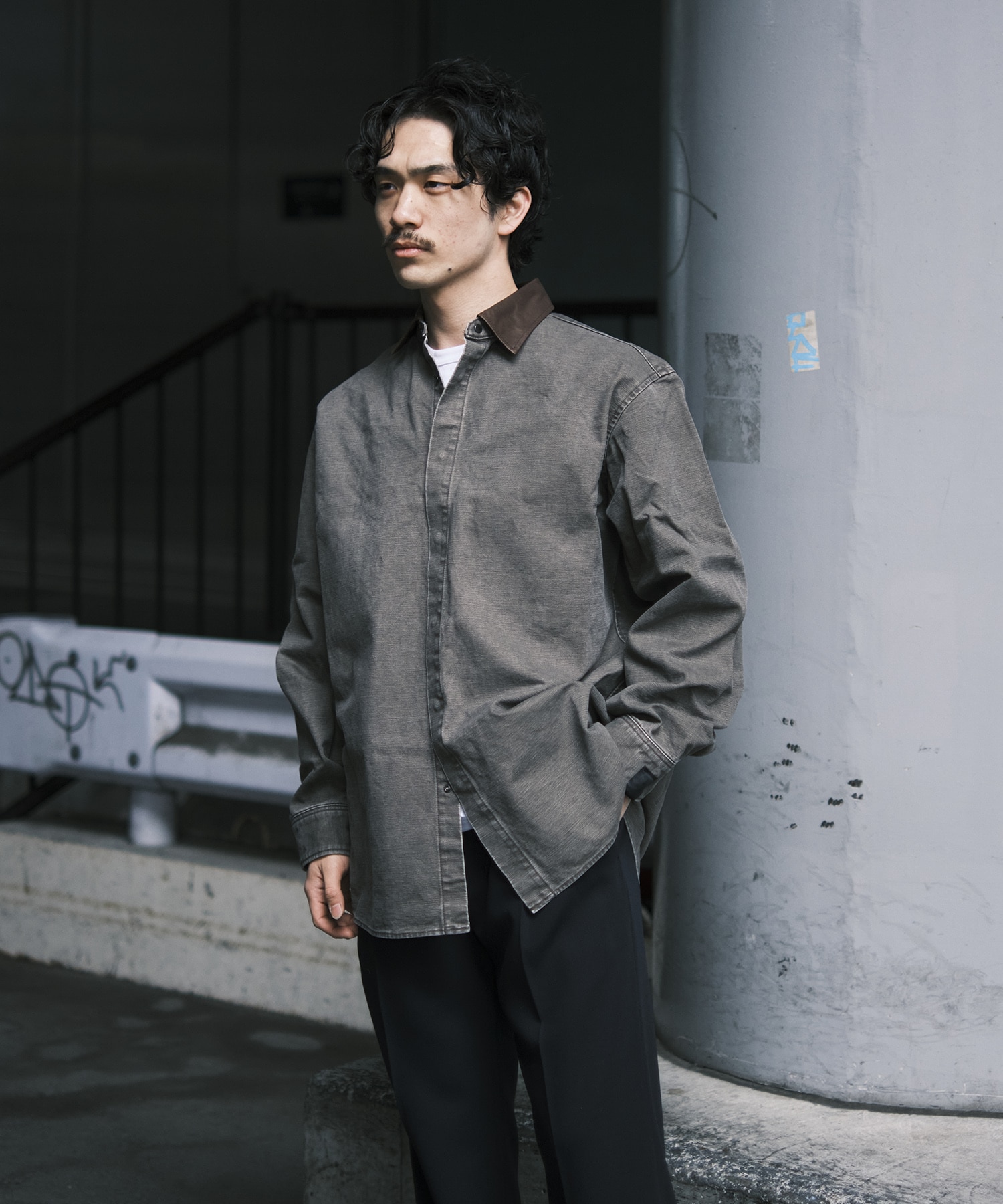 別注襟切替シャツ DUCK N.HOOLYWOOD