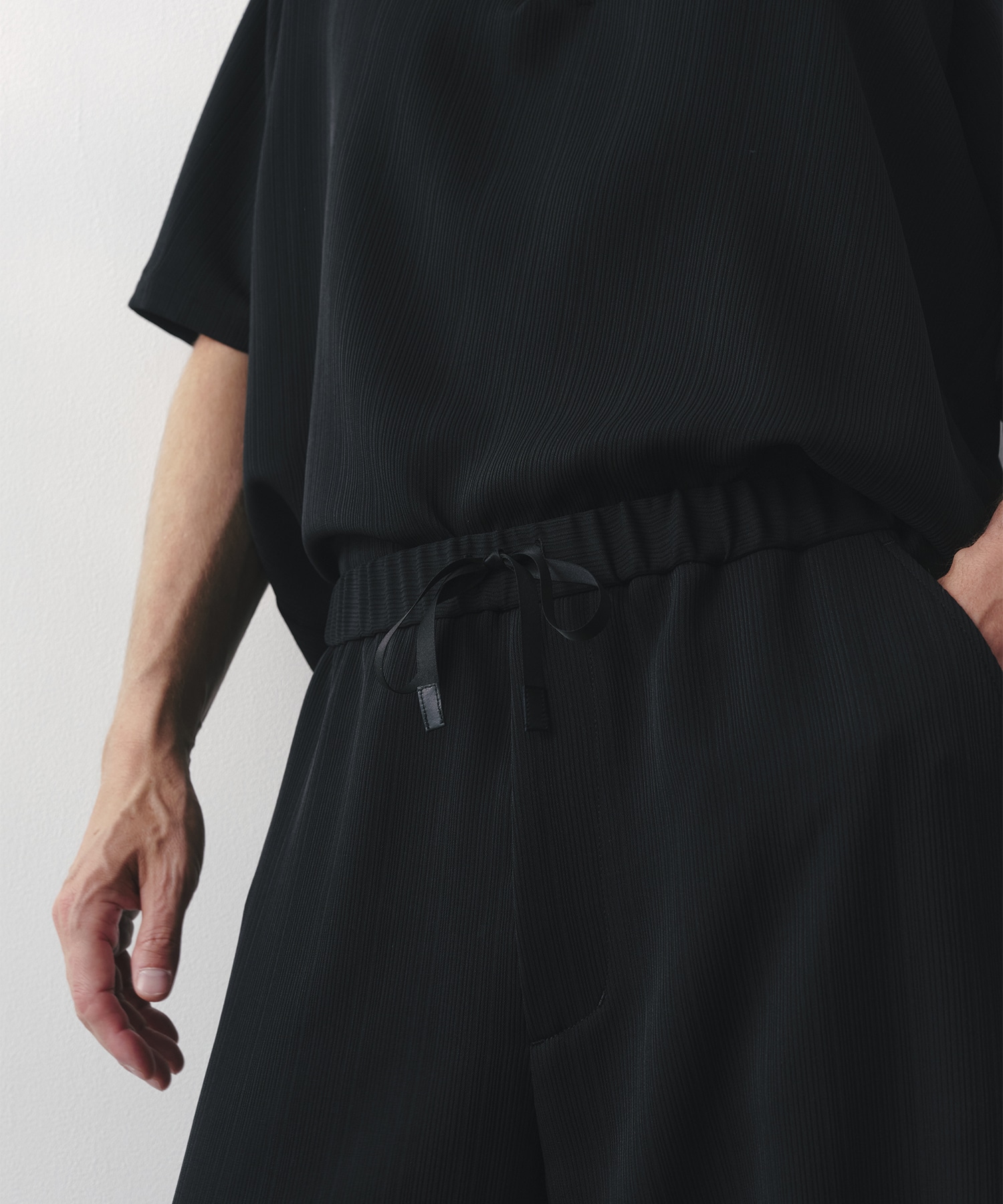 SILK α Pleats Summer Easy Pants SILK α