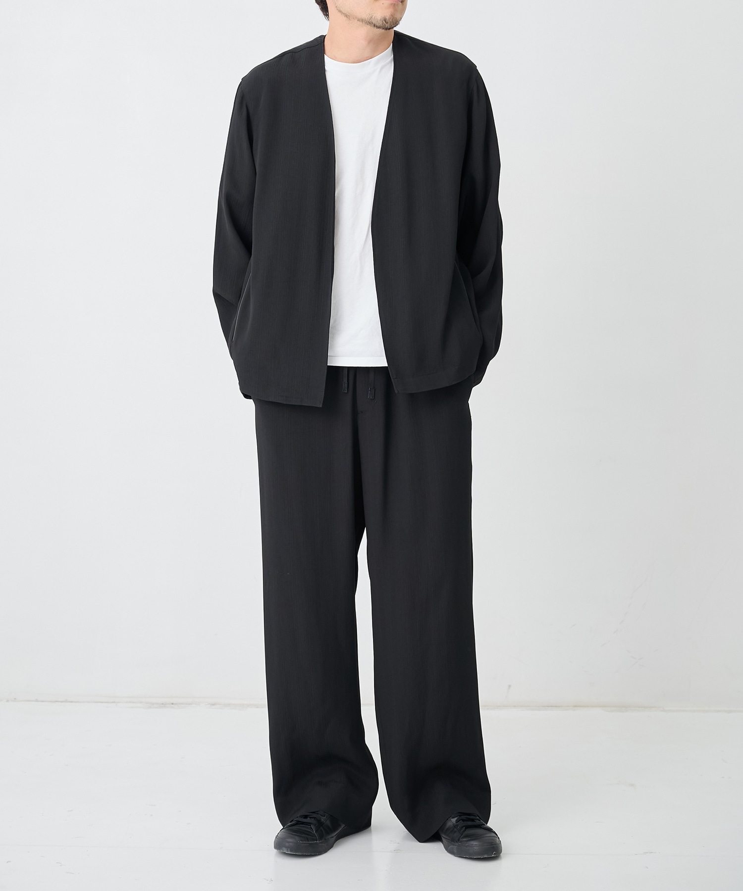 SILK α Pleats Summer Jacket SILK α