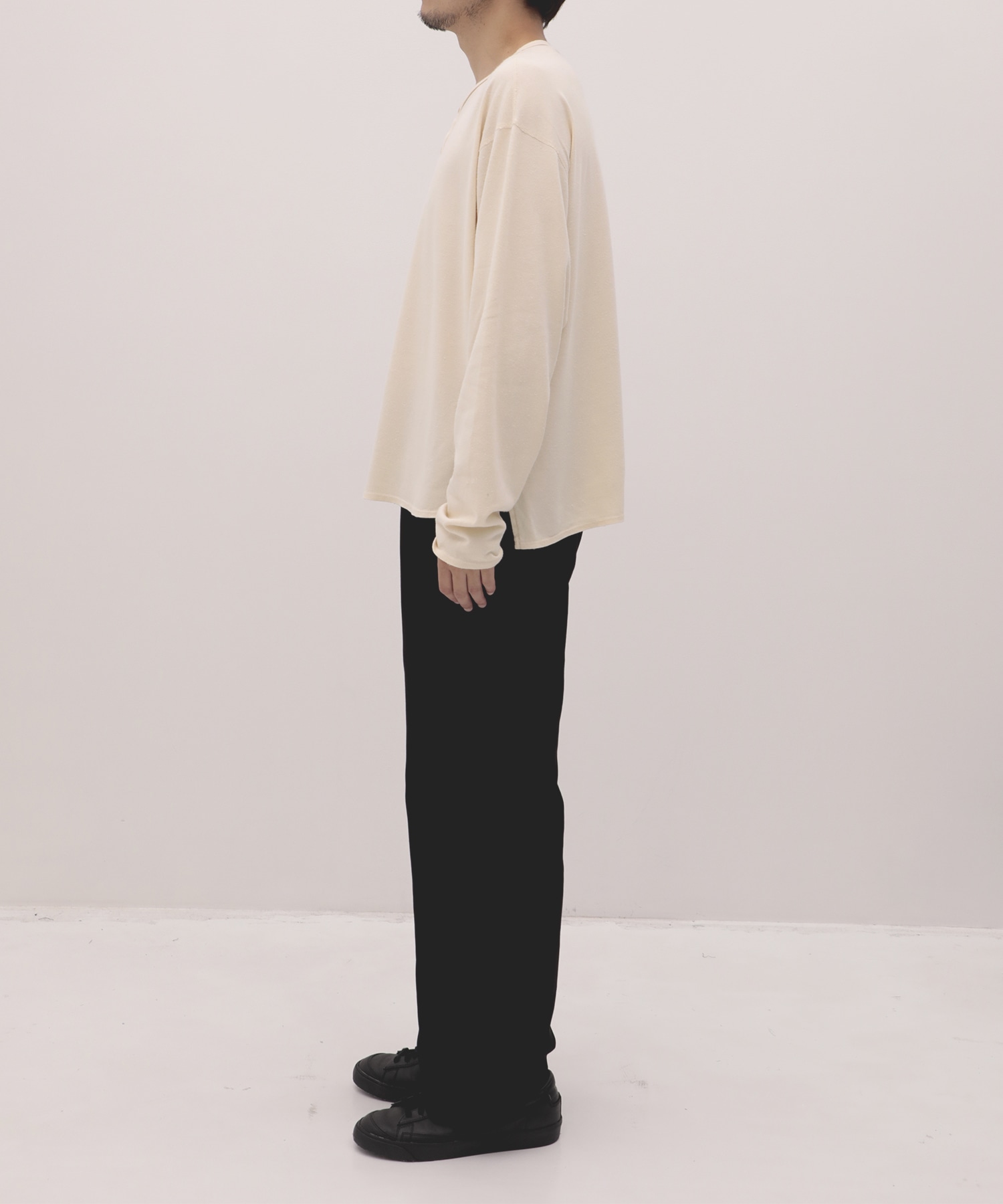 SILK α Henry Neck L/S Tee SILK α