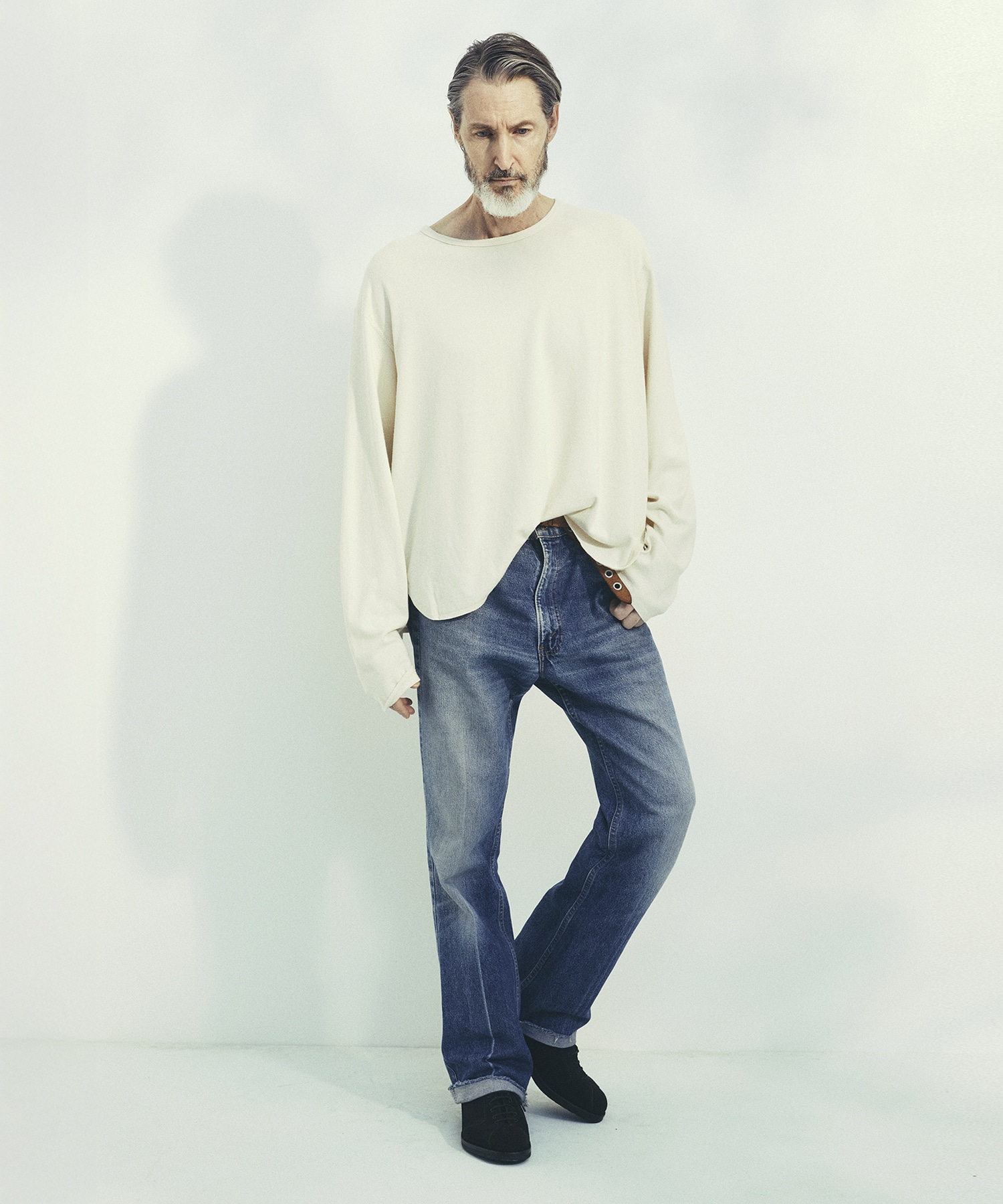 SILK α U-Neck L/S Tee SILK α