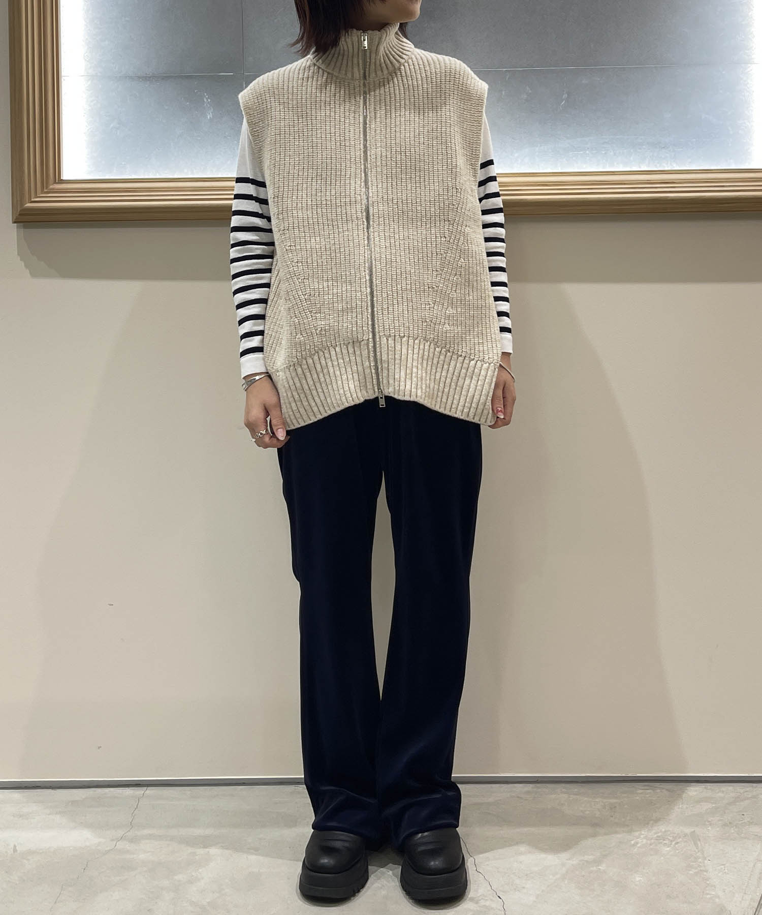 WOOL DRIVERS KNIT VEST CINOH