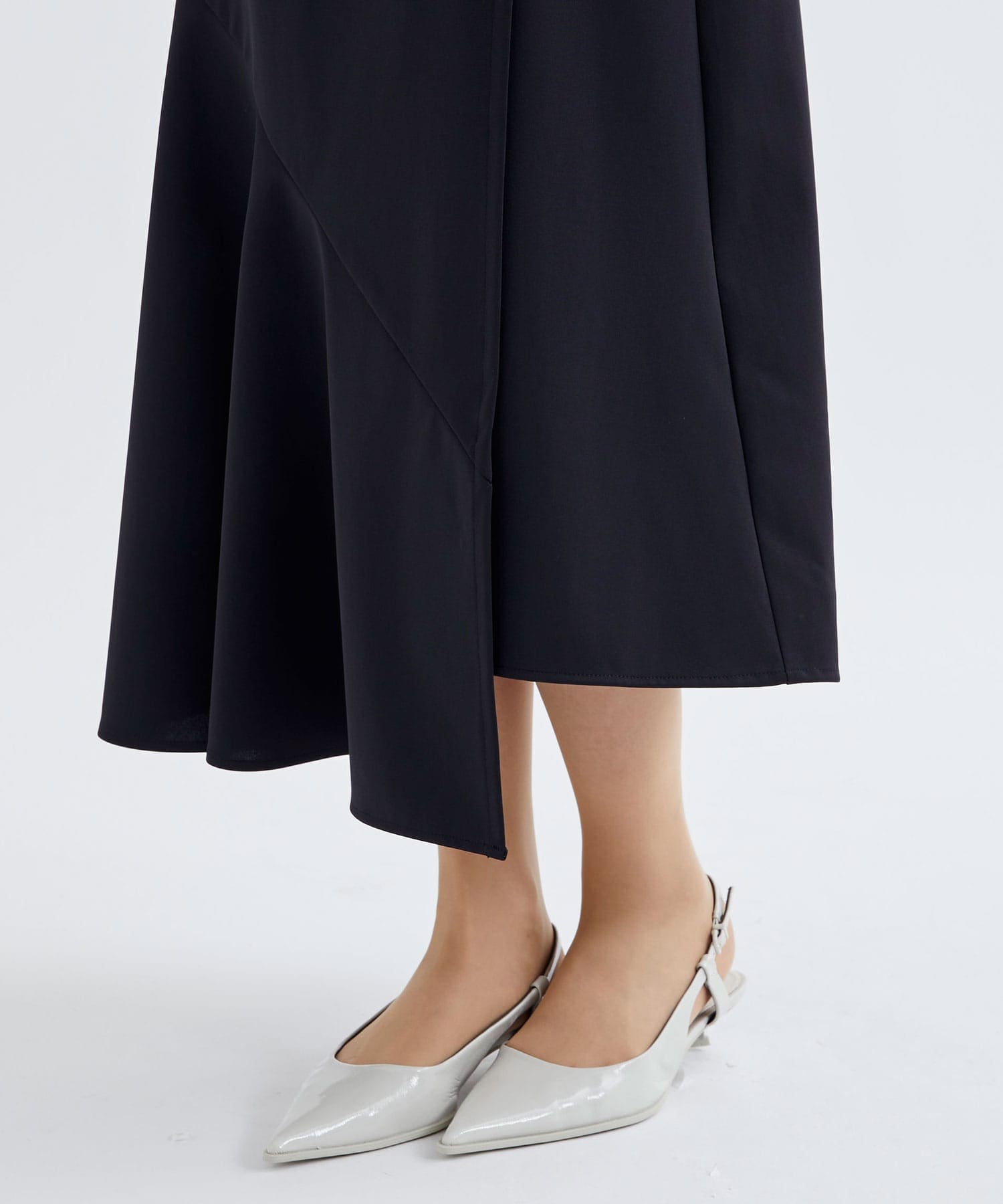 WASHABLE HIGH FANCTION JERSEY WRAP SKIRT THE PERMANENT EYE