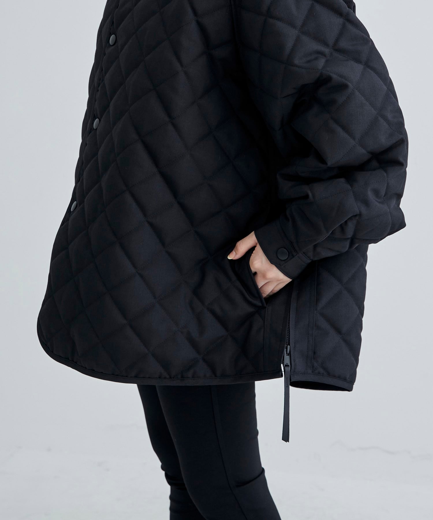 RERACS HOODED QUILTING COAT THE RERACS